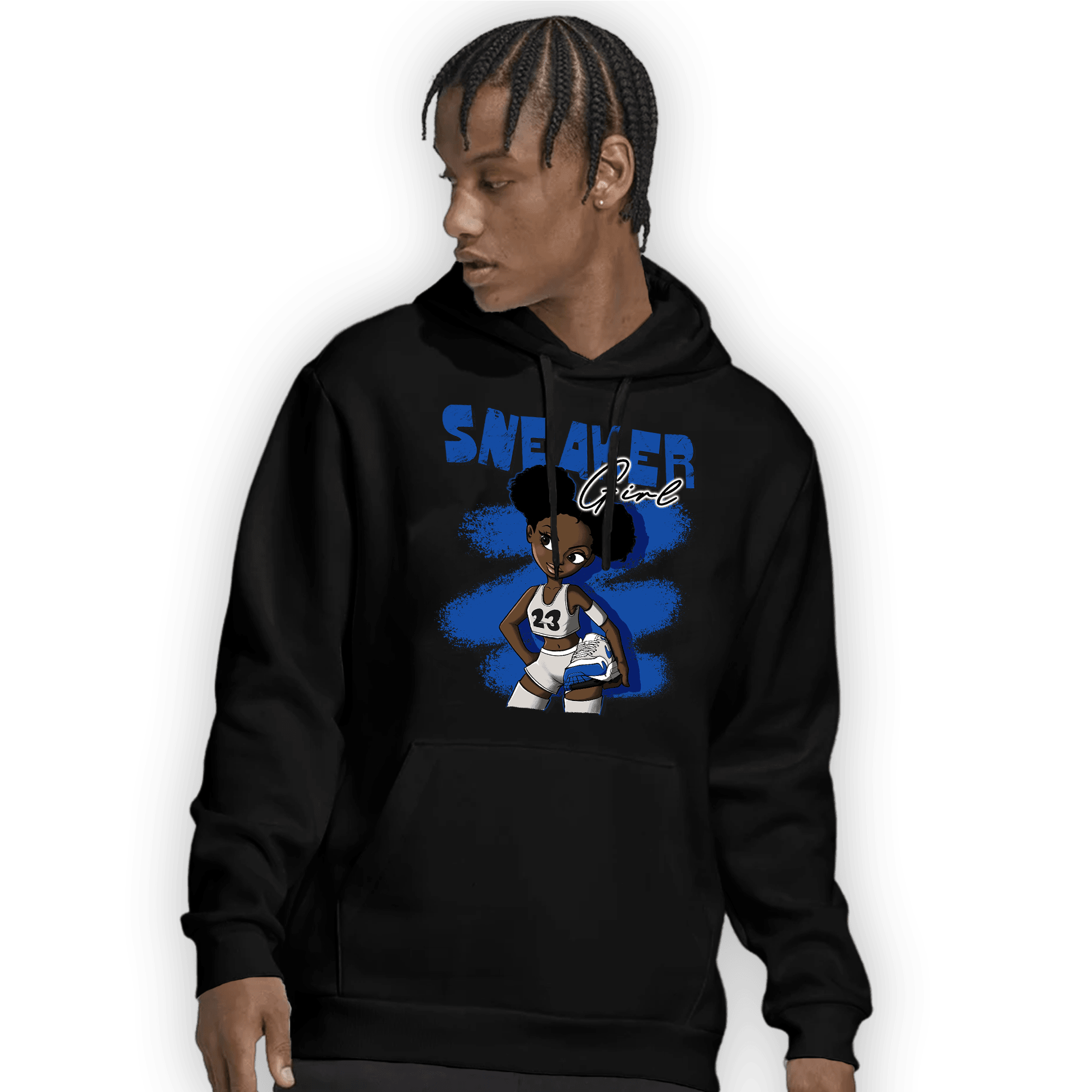 Air Max 1 86 Royal Hoodie Match Black Sneaker Girl - NastyJamz