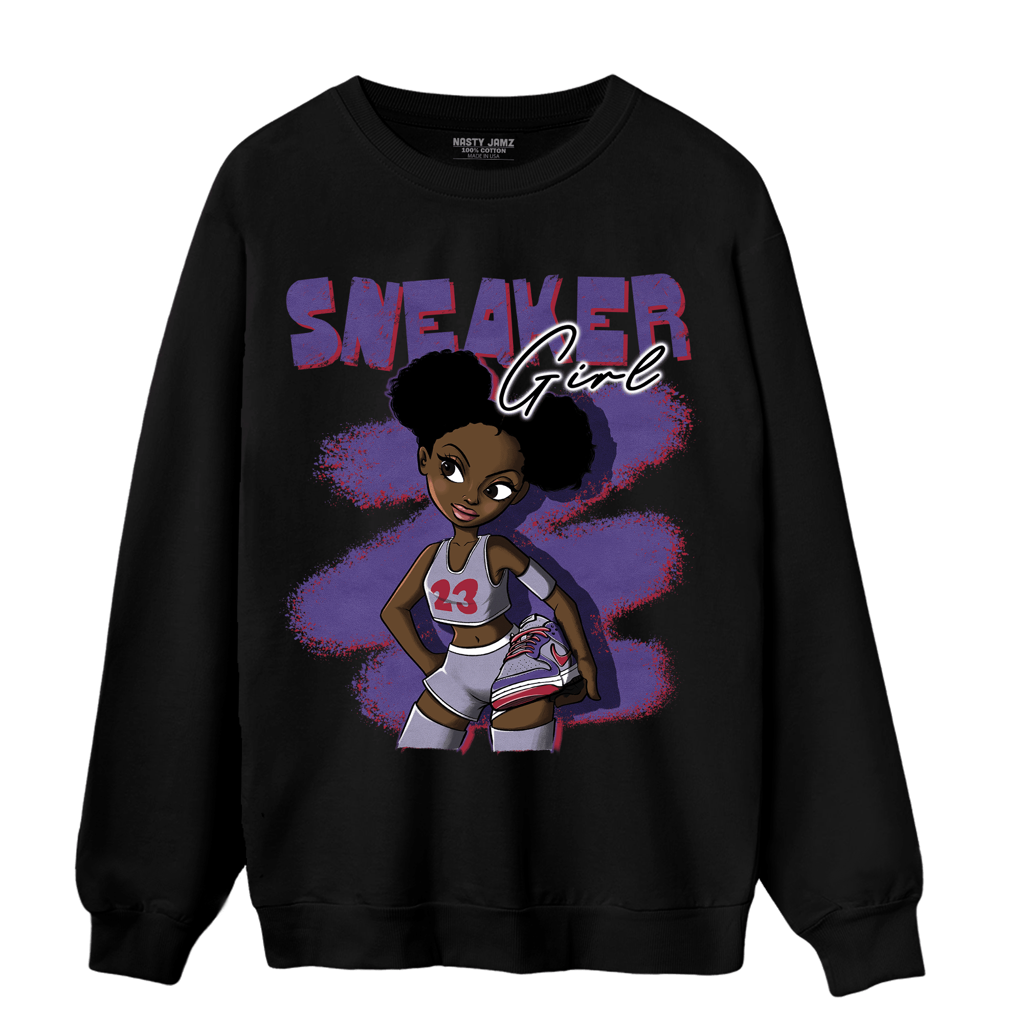 Dunk Low Plum Sweatshirt Match Black Sneaker Girl - NastyJamz