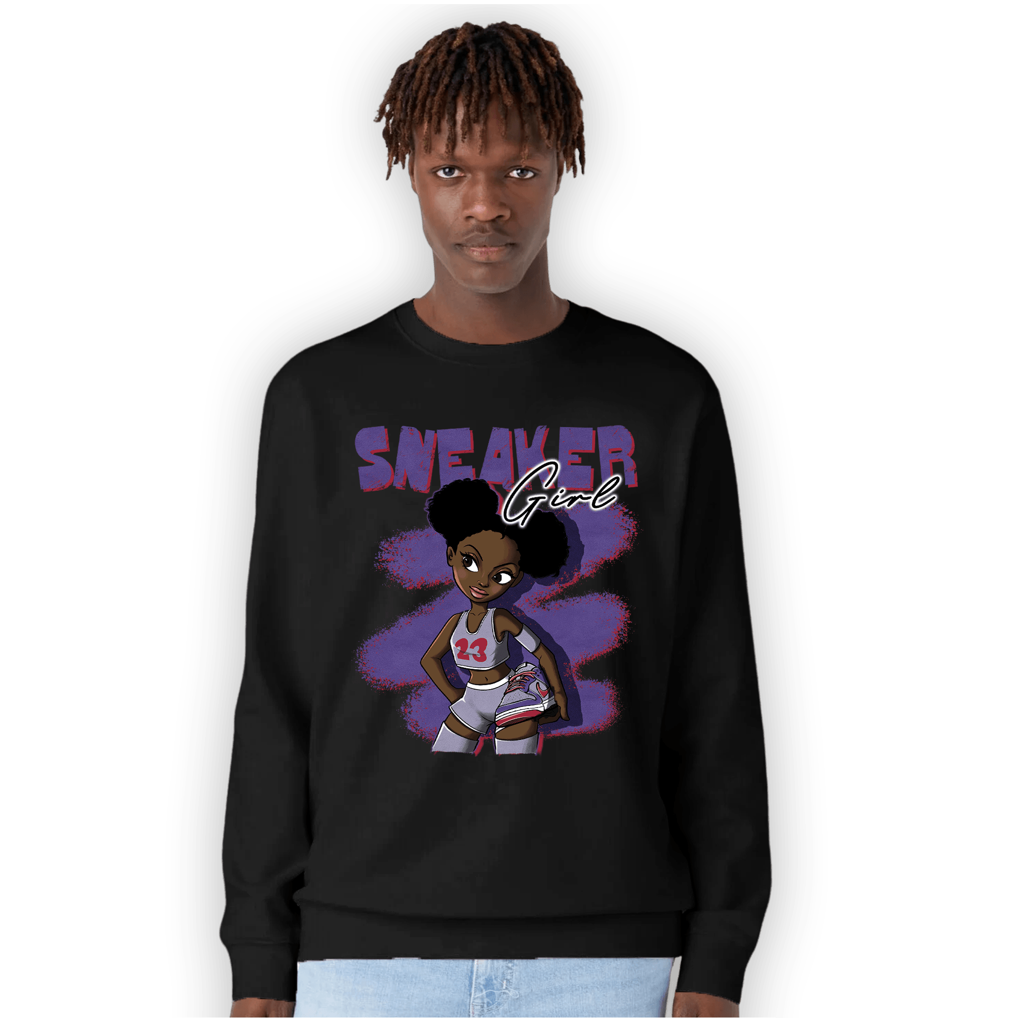 Dunk Low Plum Sweatshirt Match Black Sneaker Girl - NastyJamz