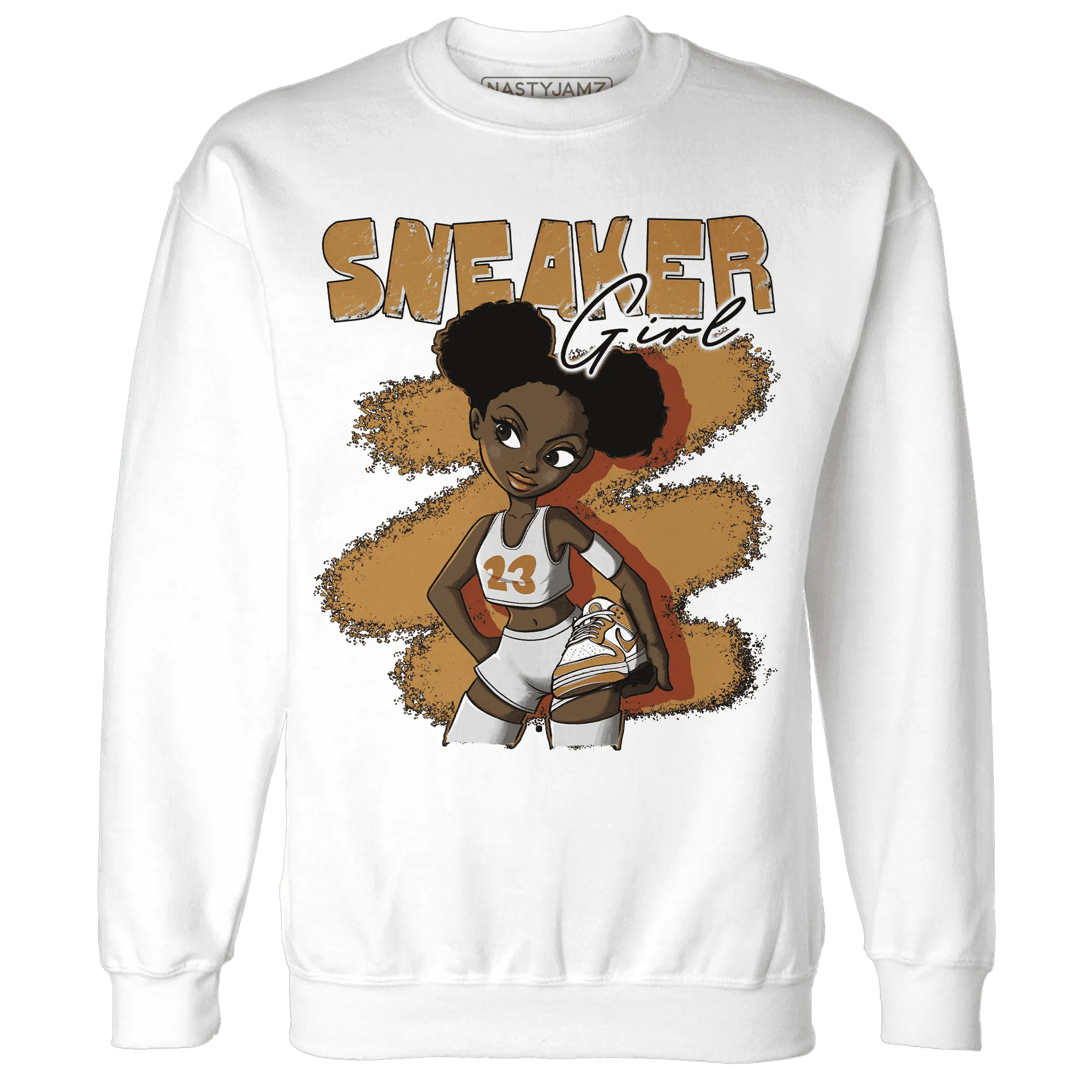 Dunk-Low-Retro-Wheat-Orange-NastyJamz-Sweatshirt-Match-Black-Sneaker-Girl