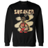 Dunk-Strawberry-Waffle-NastyJamz-Sweatshirt-Match-Black-Sneaker-Girl