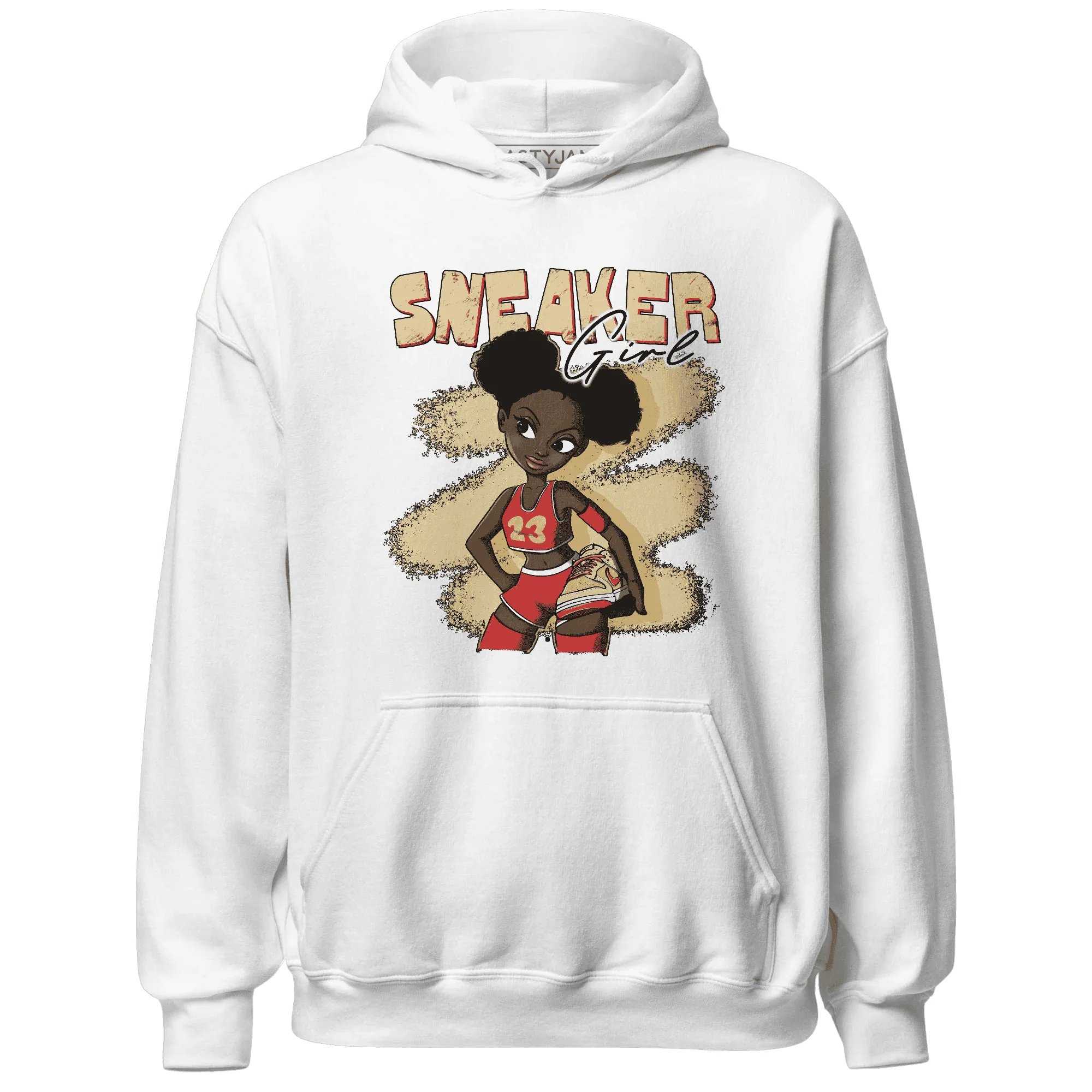 Dunk-Strawberry-Waffle-NastyJamz-Hoodie-Match-Black-Sneaker-Girl