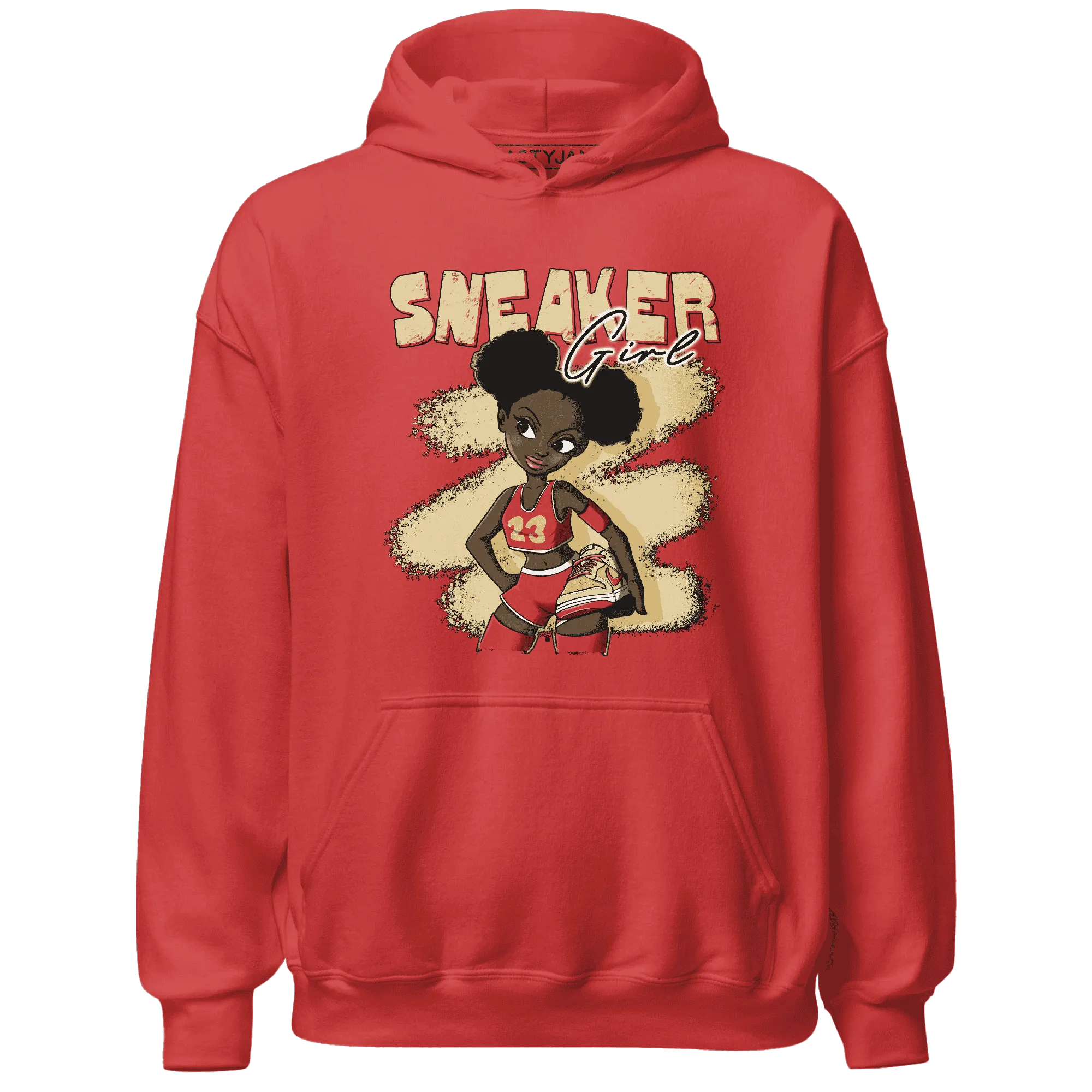 Dunk-Strawberry-Waffle-NastyJamz-Hoodie-Match-Black-Sneaker-Girl