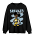 Blue Grey 13s Sweatshirt Match Black Sneaker Girl - NastyJamz