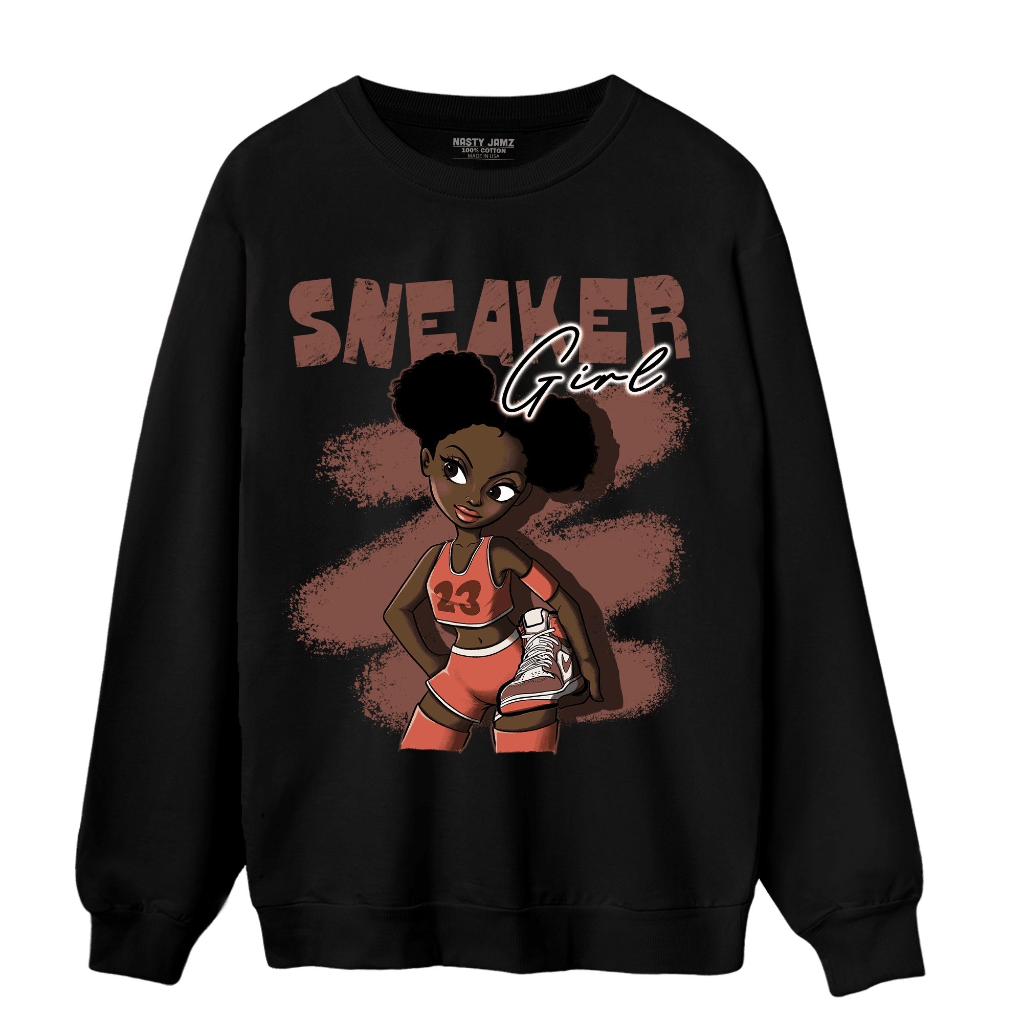 High OG Dusted Clay 1s Sweatshirt Match Black Sneaker Girl - NastyJamz