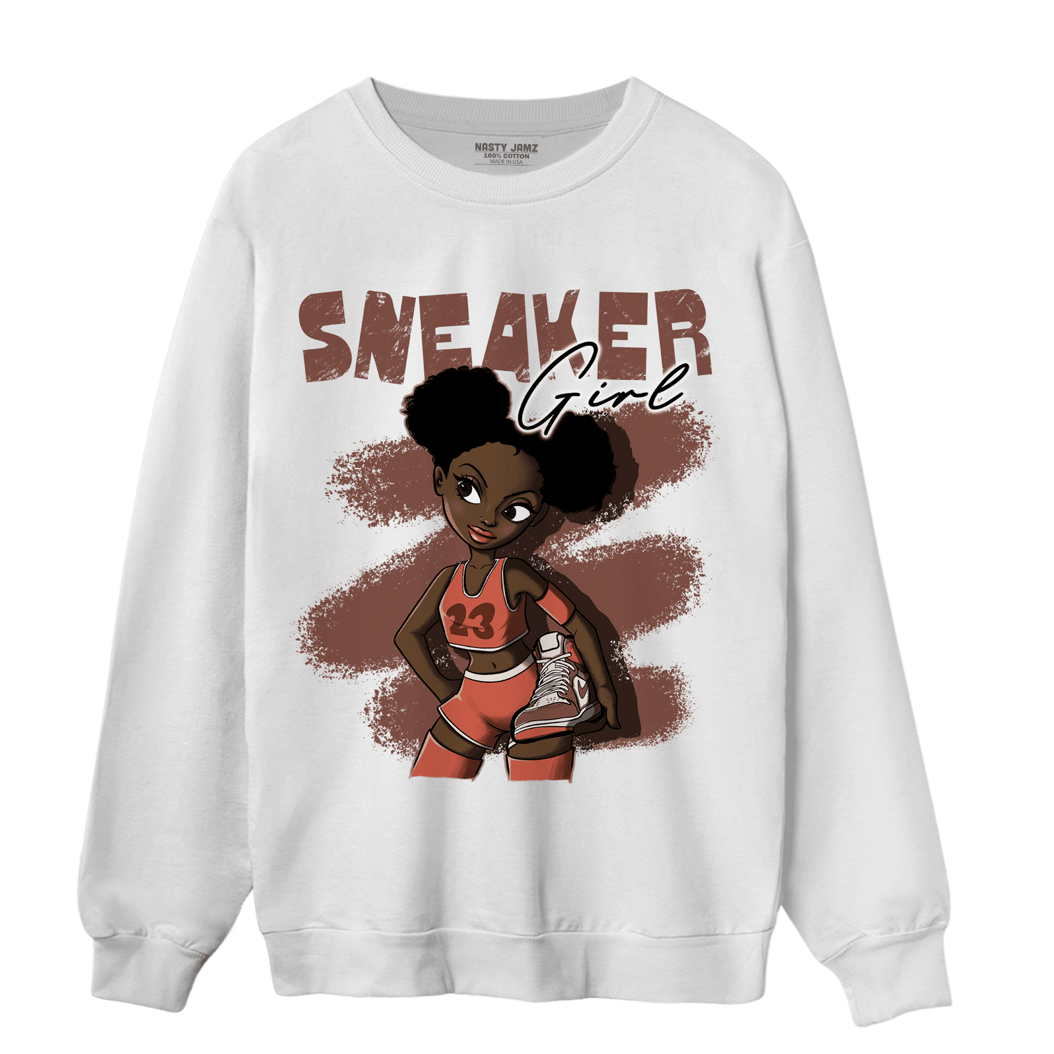 High OG Dusted Clay 1s Sweatshirt Match Black Sneaker Girl - NastyJamz