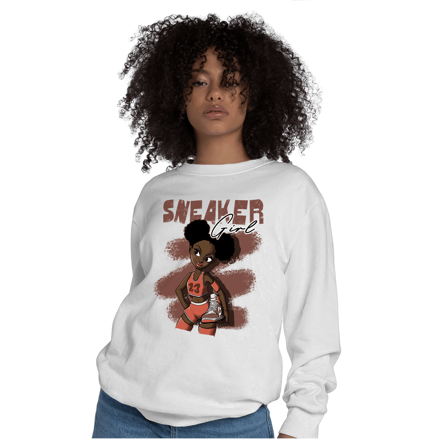 High OG Dusted Clay 1s Sweatshirt Match Black Sneaker Girl - NastyJamz