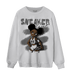 Retro High OG Black White 1s Sweatshirt Match Black Sneaker Girl - NastyJamz