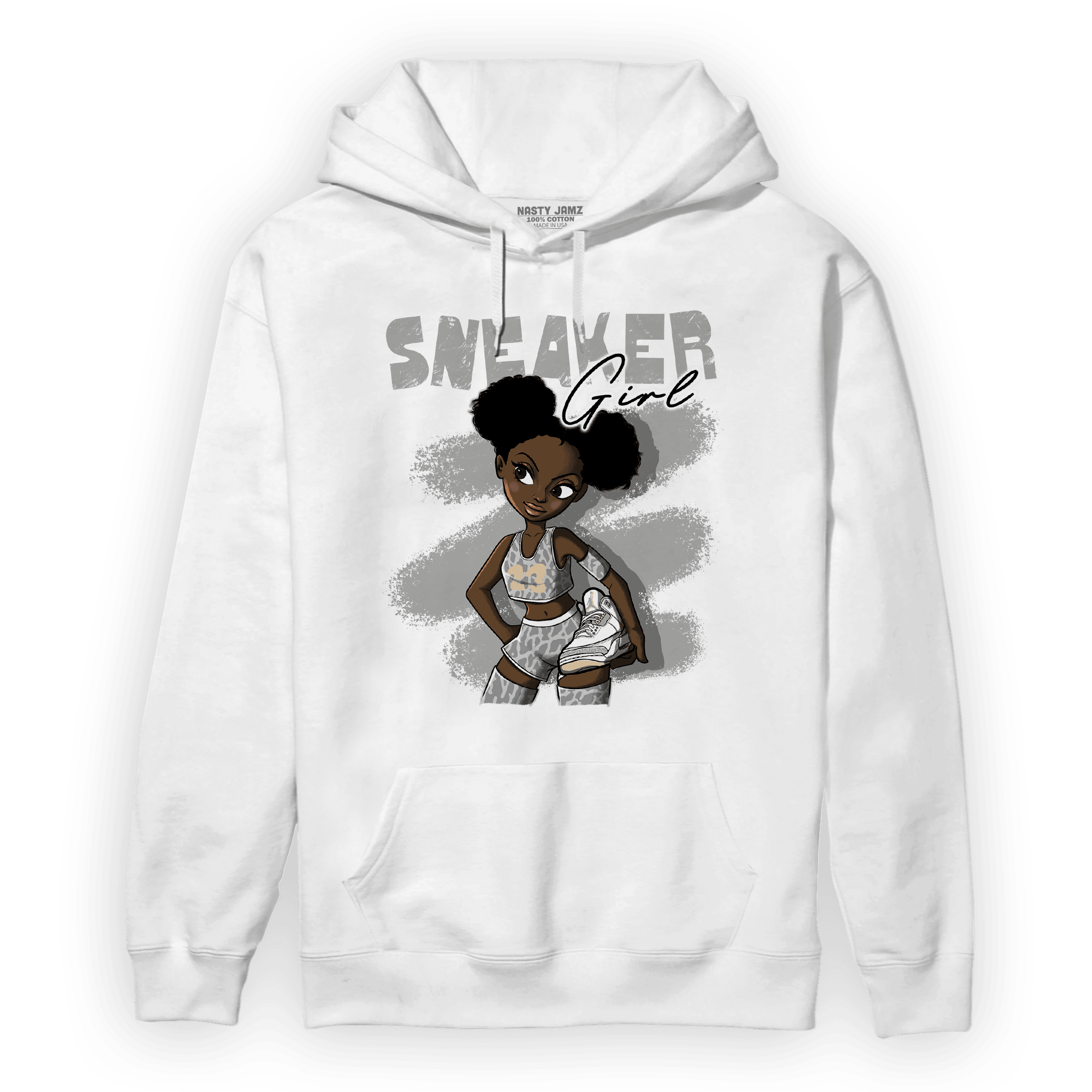 Craft Ivory 3s Hoodie Match Black Sneaker Girl - NastyJamz