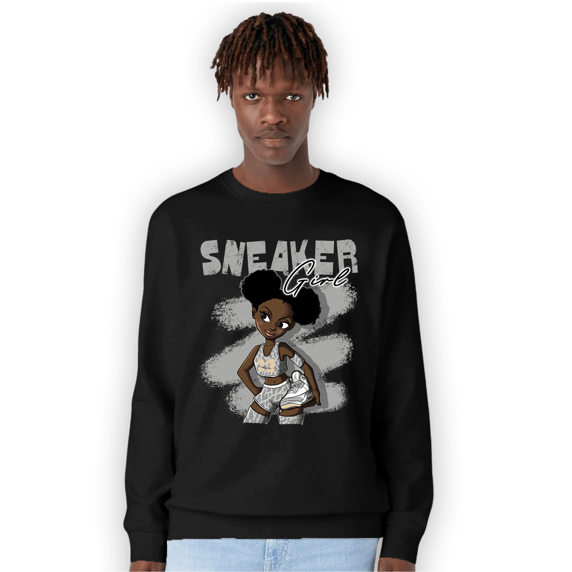 Craft Ivory 3s Sweatshirt Match Black Sneaker Girl - NastyJamz