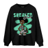 Green Glow 3s Sweatshirt Match Black Sneaker Girl - NastyJamz