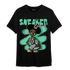 Green Glow 3s T Shirt Match Black Sneaker Girl - NastyJamz