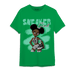 Green Glow 3s T Shirt Match Black Sneaker Girl - NastyJamz