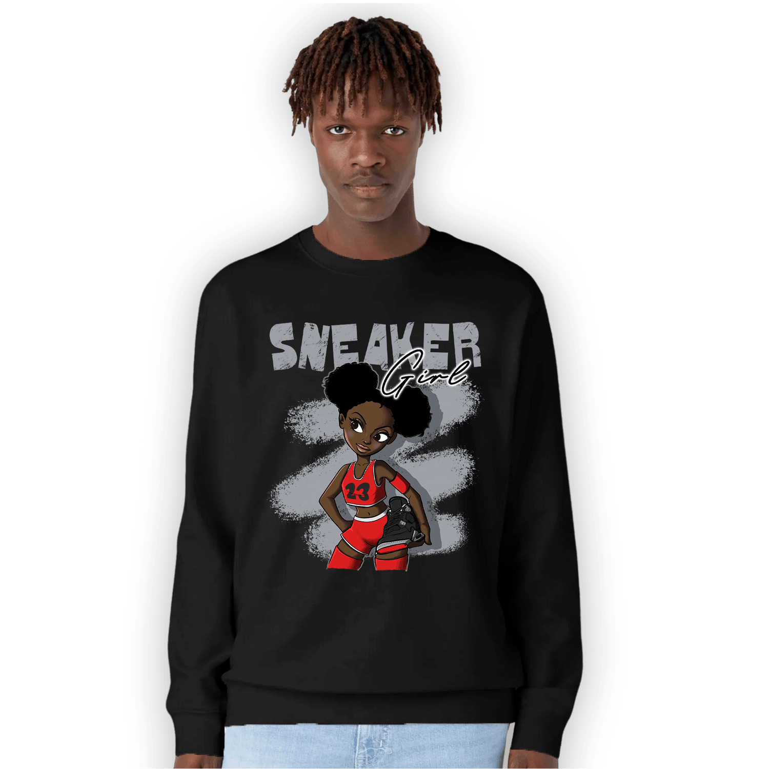 Bred Reimagined 4s Sweatshirt Match Black Sneaker Girl - NastyJamz