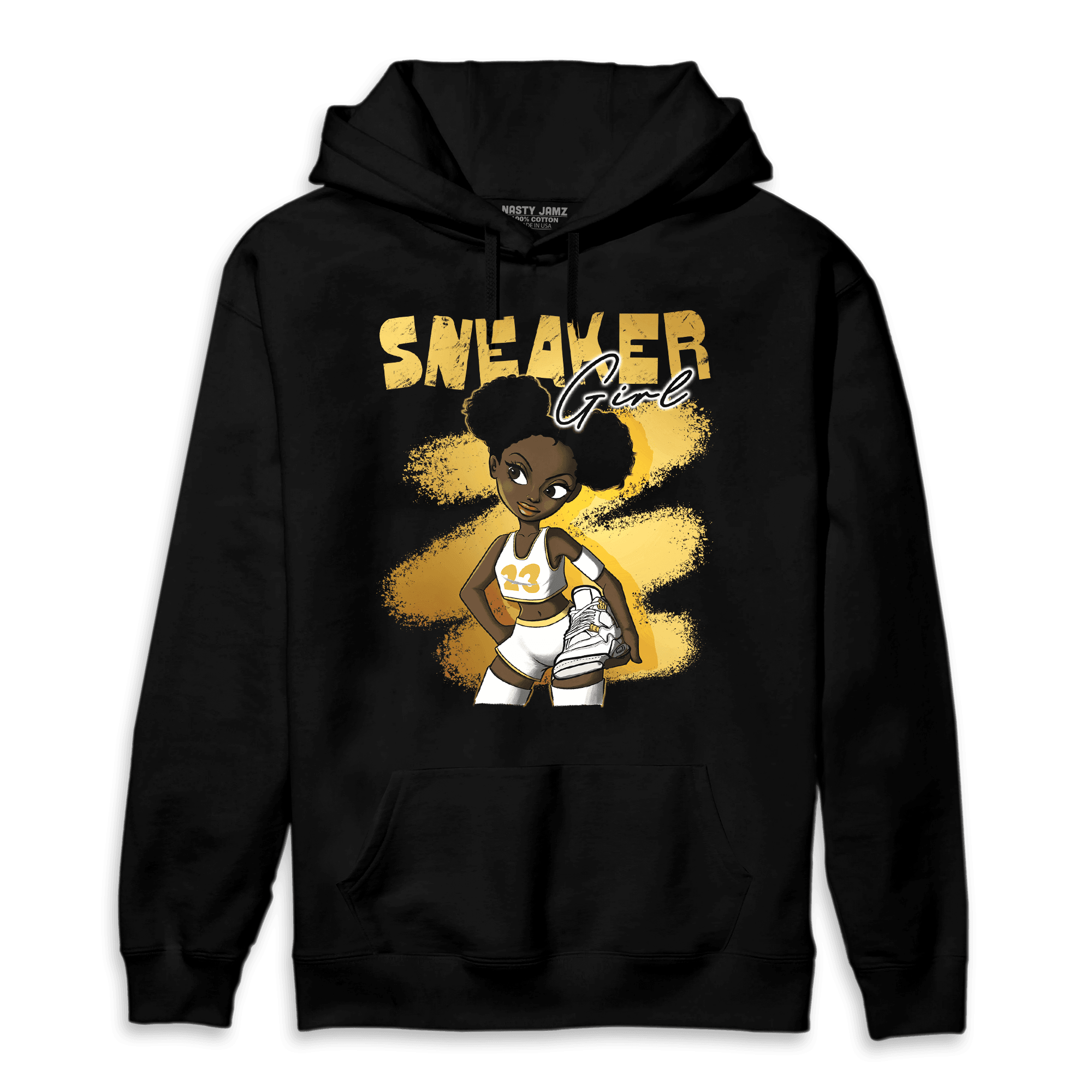Sail 4s Hoodie Match Black Sneaker Girl - NastyJamz