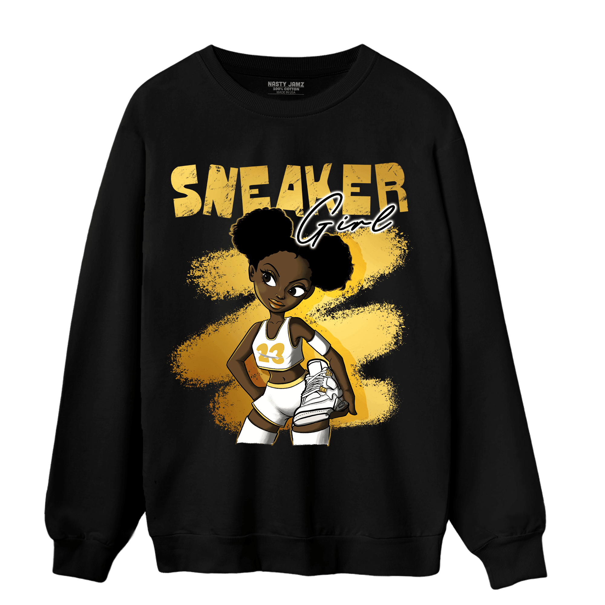 Sail 4s Sweatshirt Match Black Sneaker Girl - NastyJamz