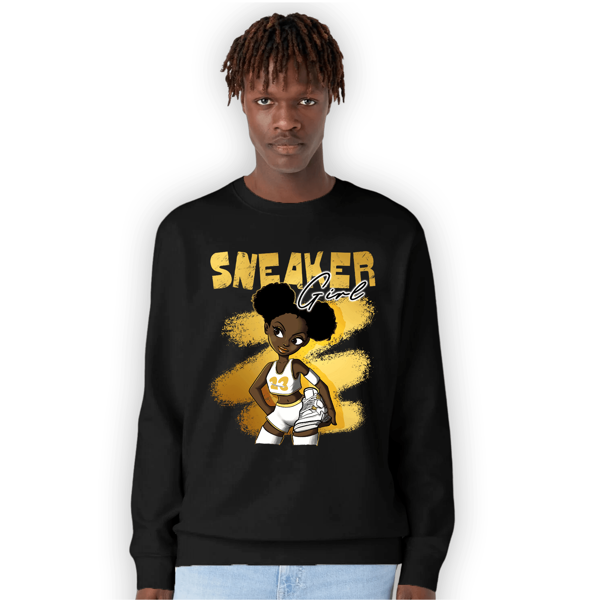 Sail 4s Sweatshirt Match Black Sneaker Girl - NastyJamz