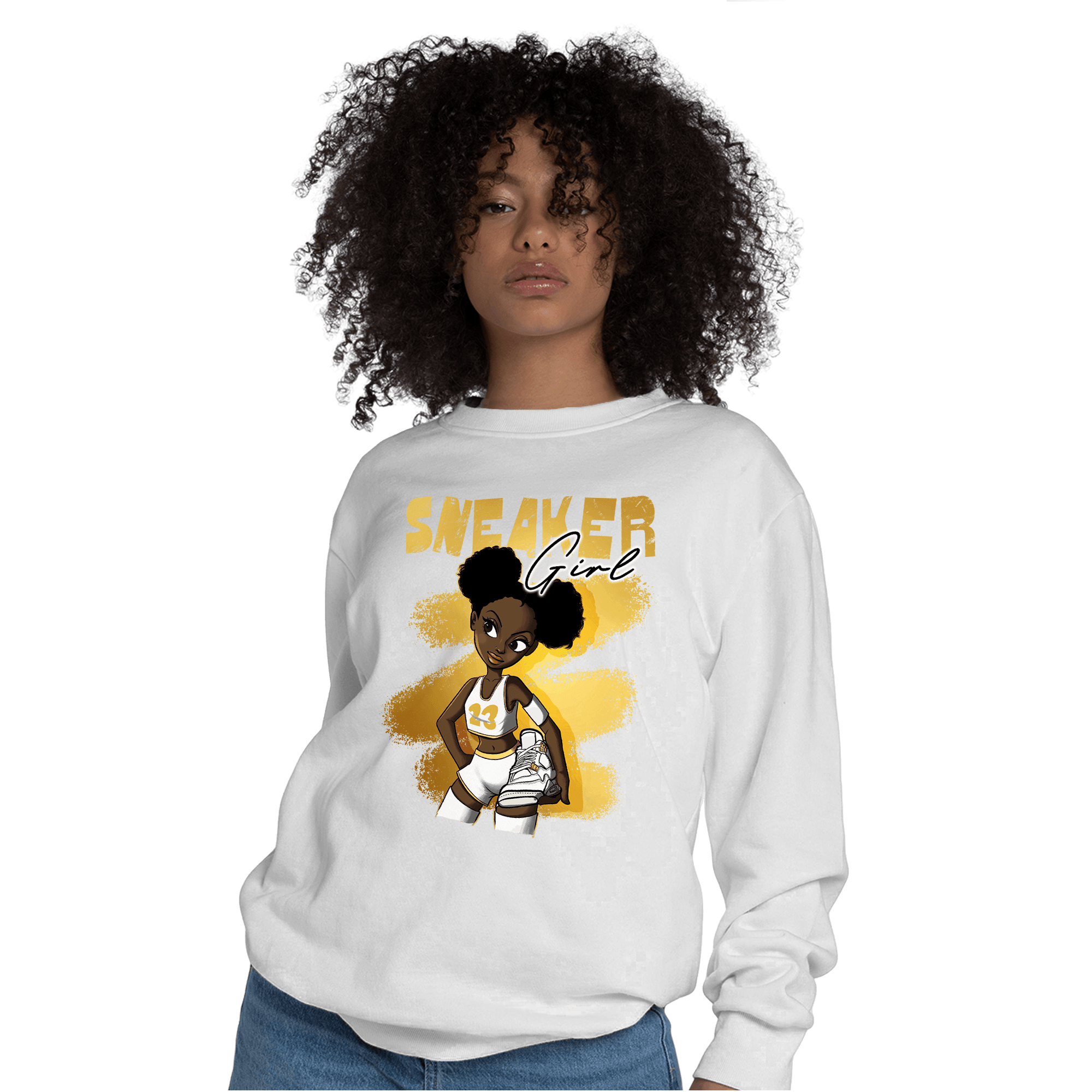 Sail 4s Sweatshirt Match Black Sneaker Girl - NastyJamz