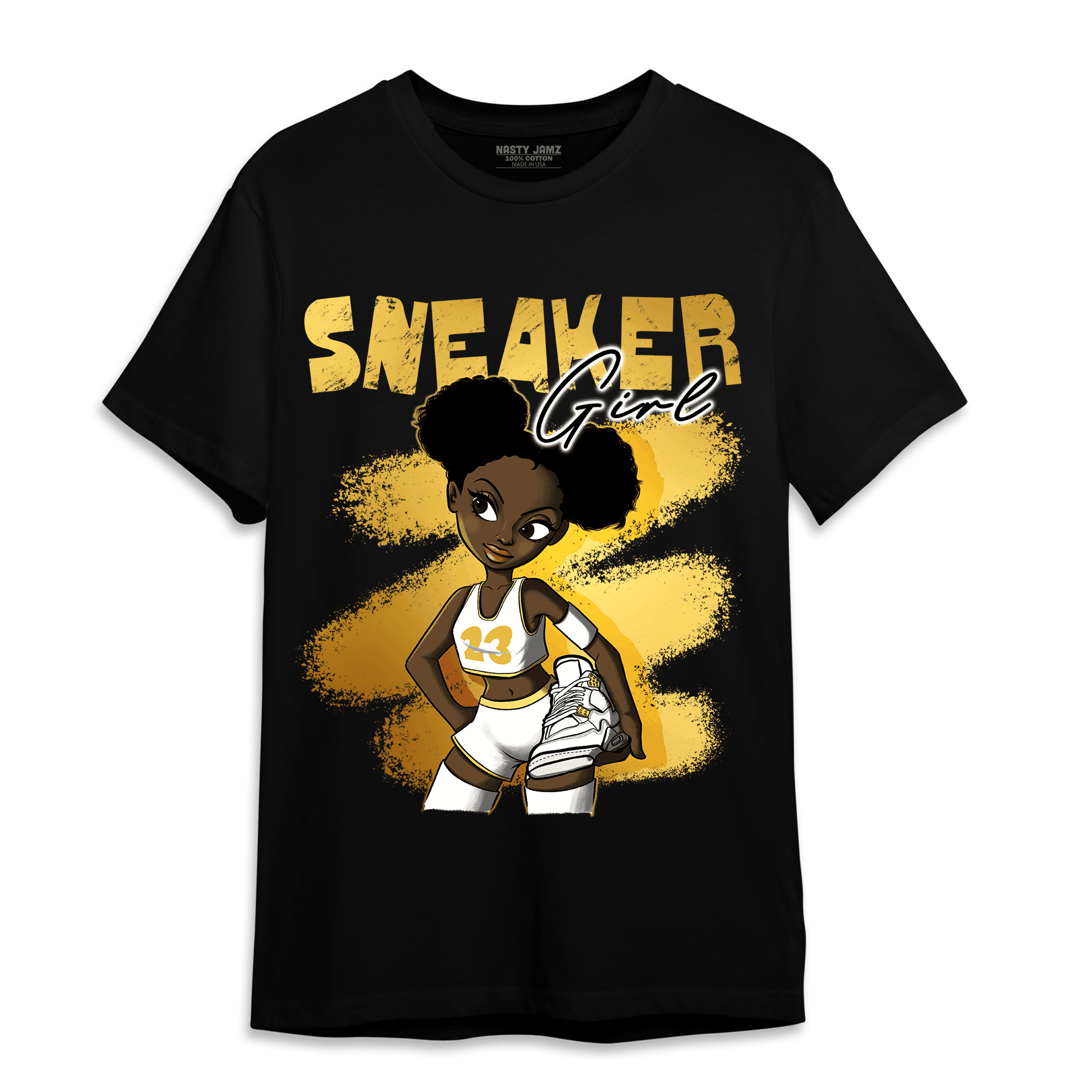 Sail 4s T Shirt Match Black Sneaker Girl - NastyJamz