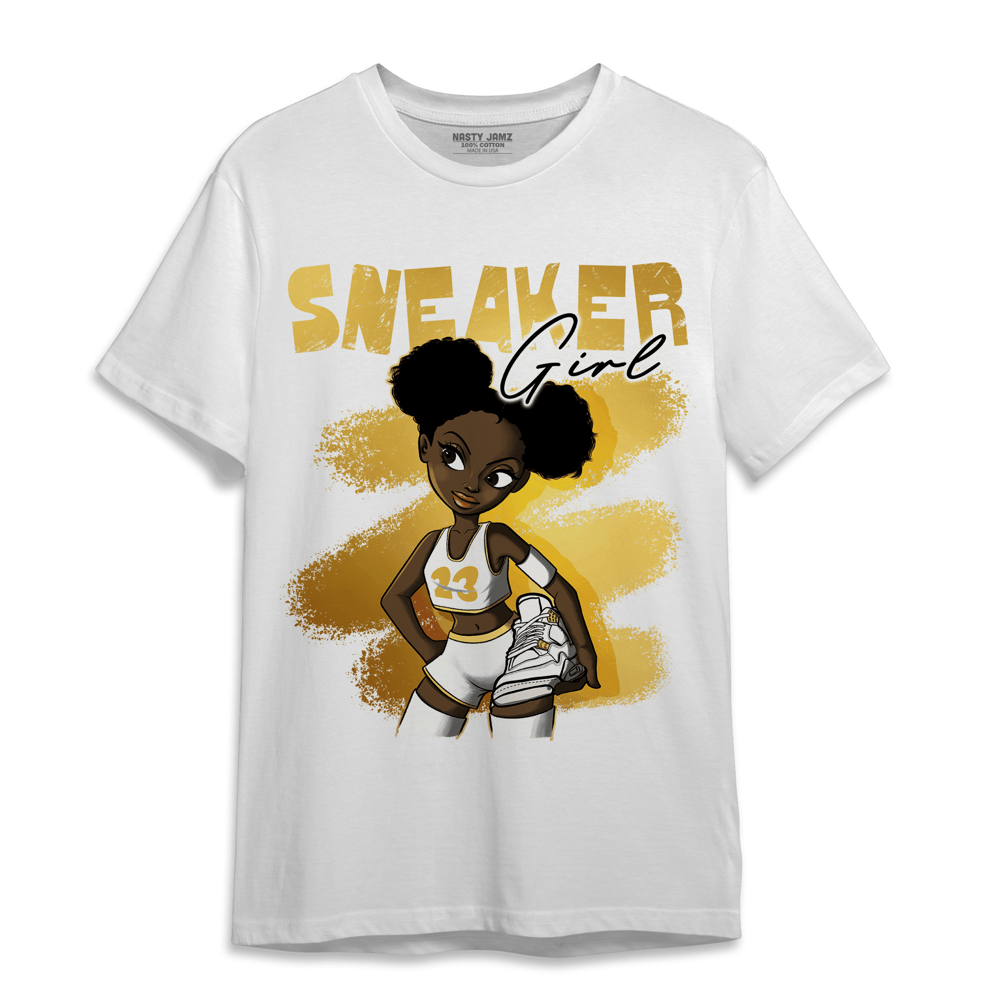 Sail 4s T Shirt Match Black Sneaker Girl - NastyJamz