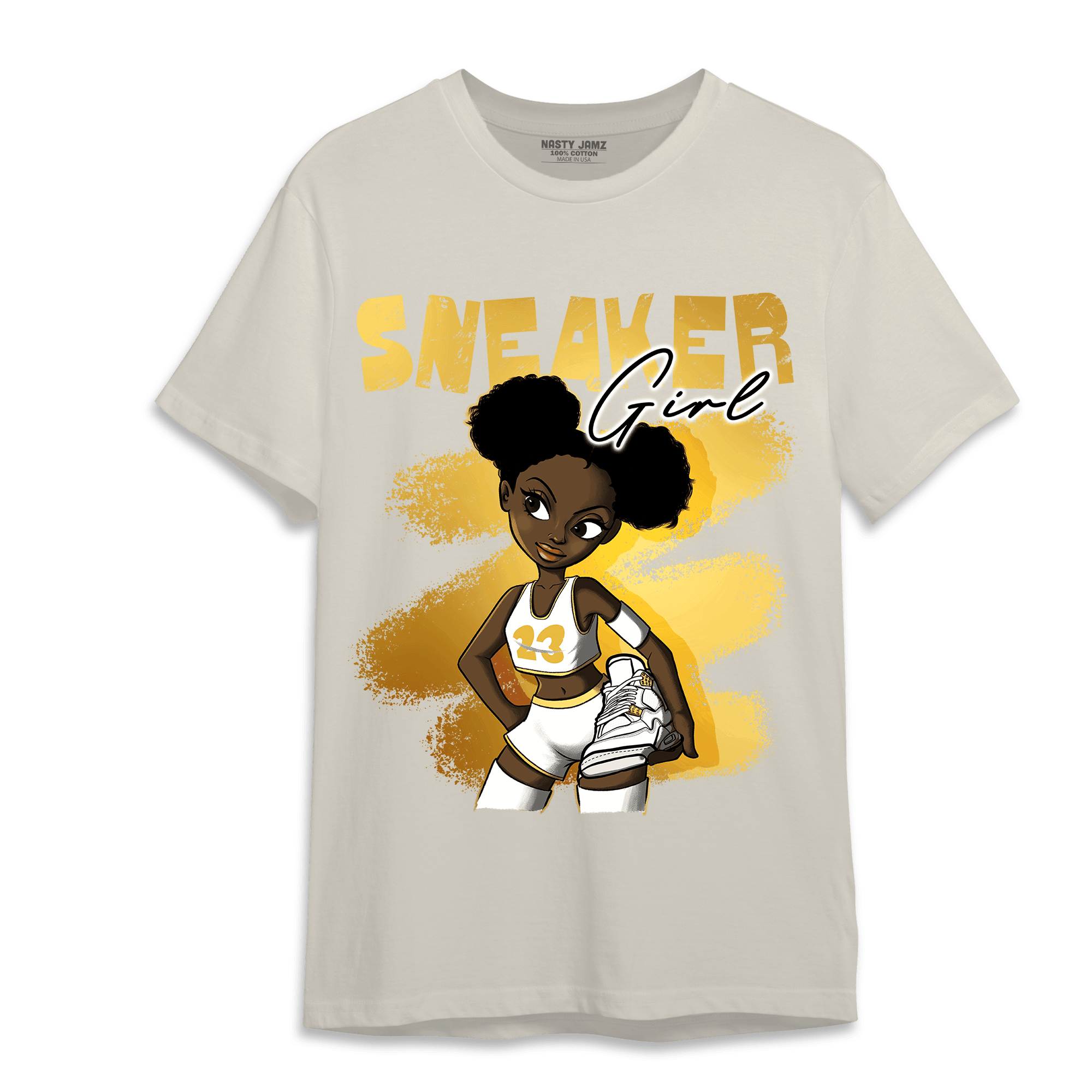 Sail 4s T Shirt Match Black Sneaker Girl - NastyJamz