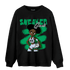 Lucky Green 5s Sweatshirt Match Black Sneaker Girl - NastyJamz