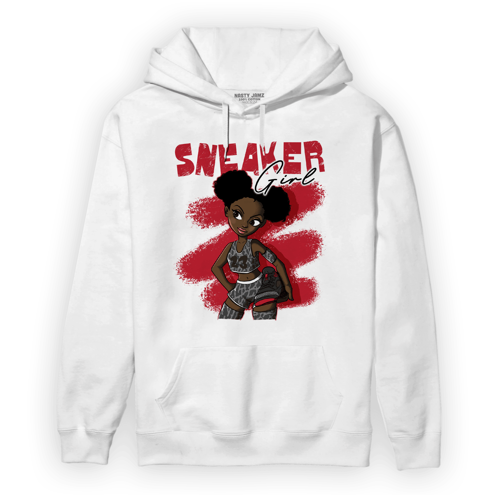 Spizike Low Bred Hoodie Match Black Sneaker Girl - NastyJamz