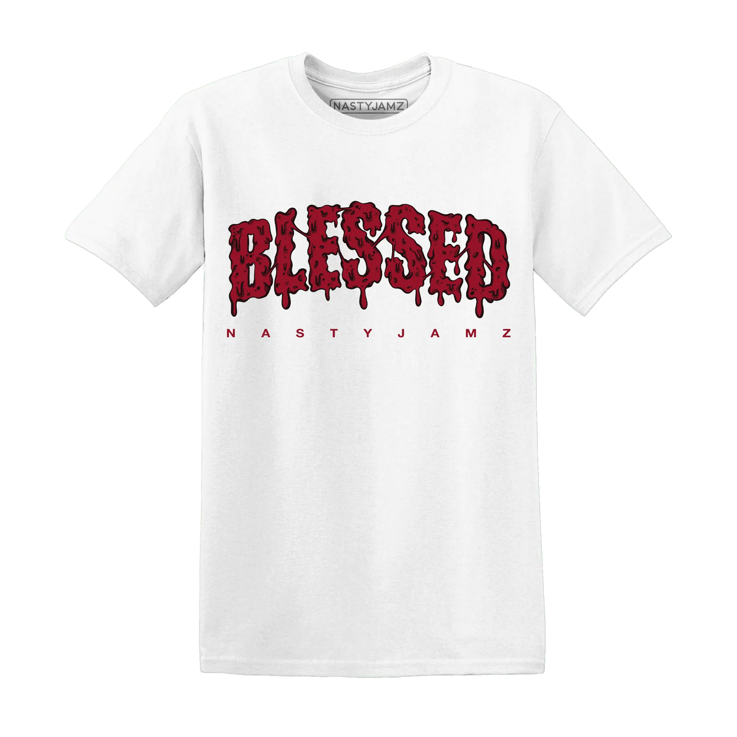 Retro-Red-Taxi-12s-T-Shirt-Match-Blessed-Text
