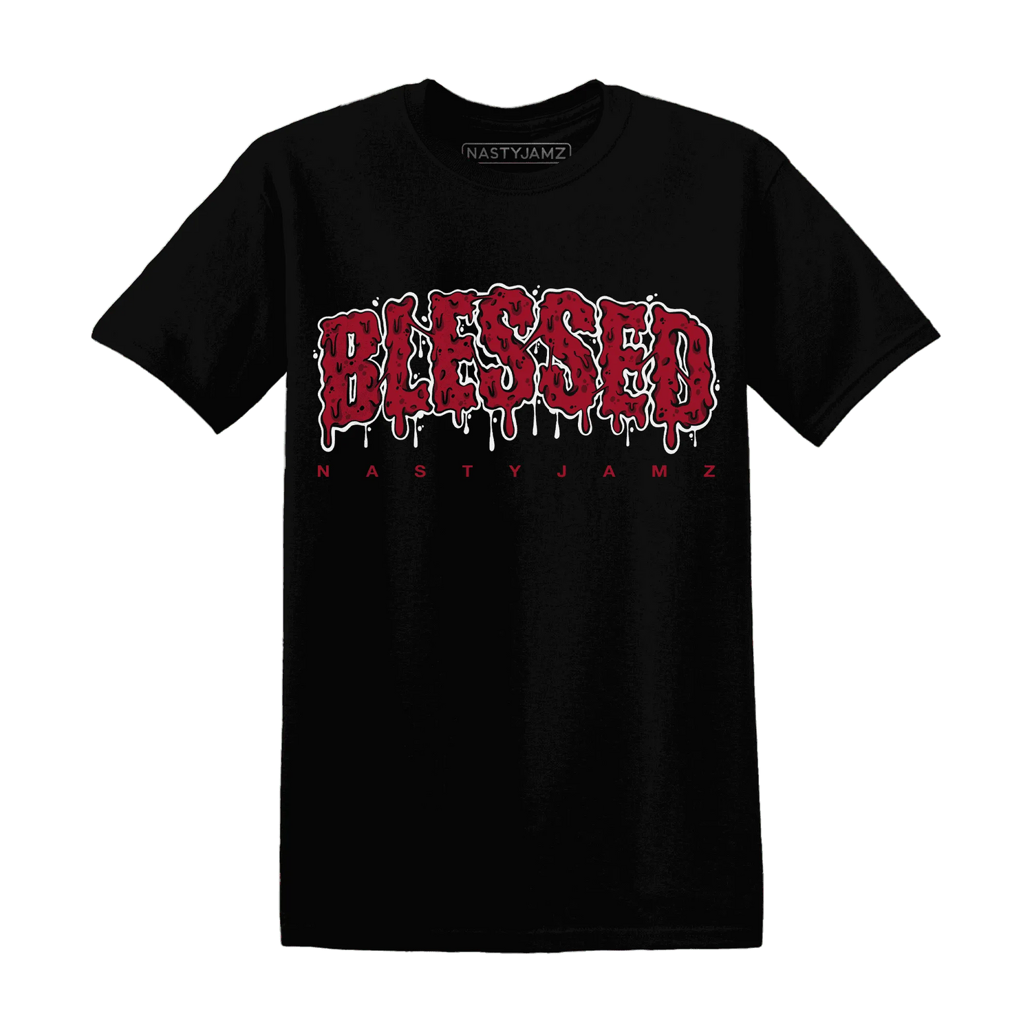 Retro-Red-Taxi-12s-T-Shirt-Match-Blessed-Text