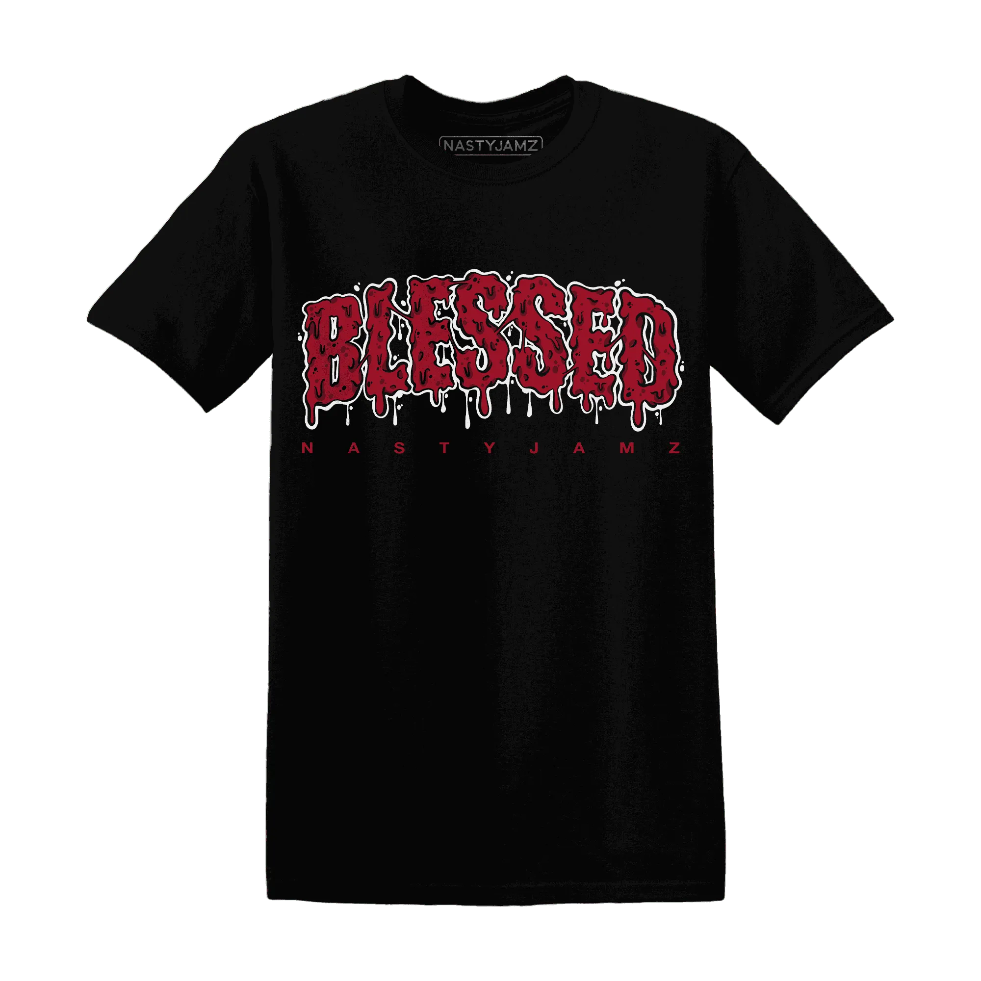 Retro-Red-Taxi-12s-T-Shirt-Match-Blessed-Text