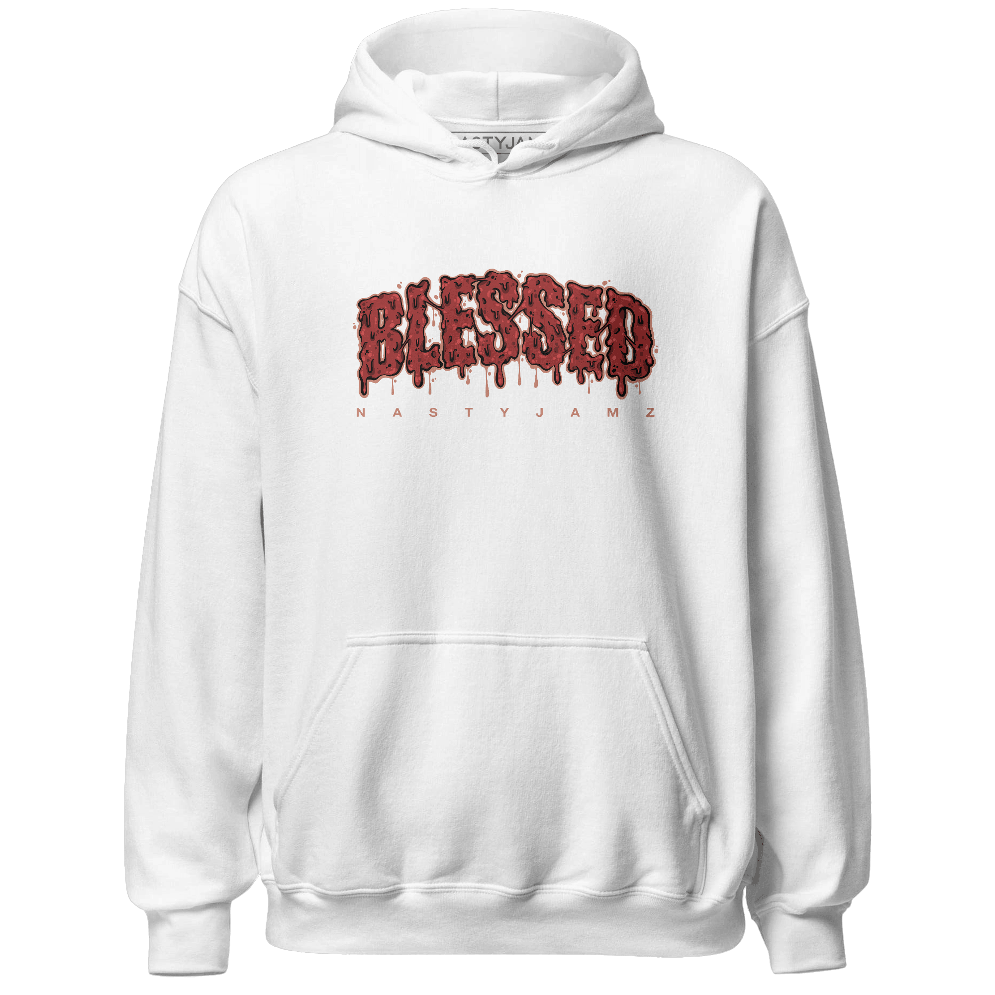 Dune Red 13s Hoodie Match Blessed Text - NastyJamz