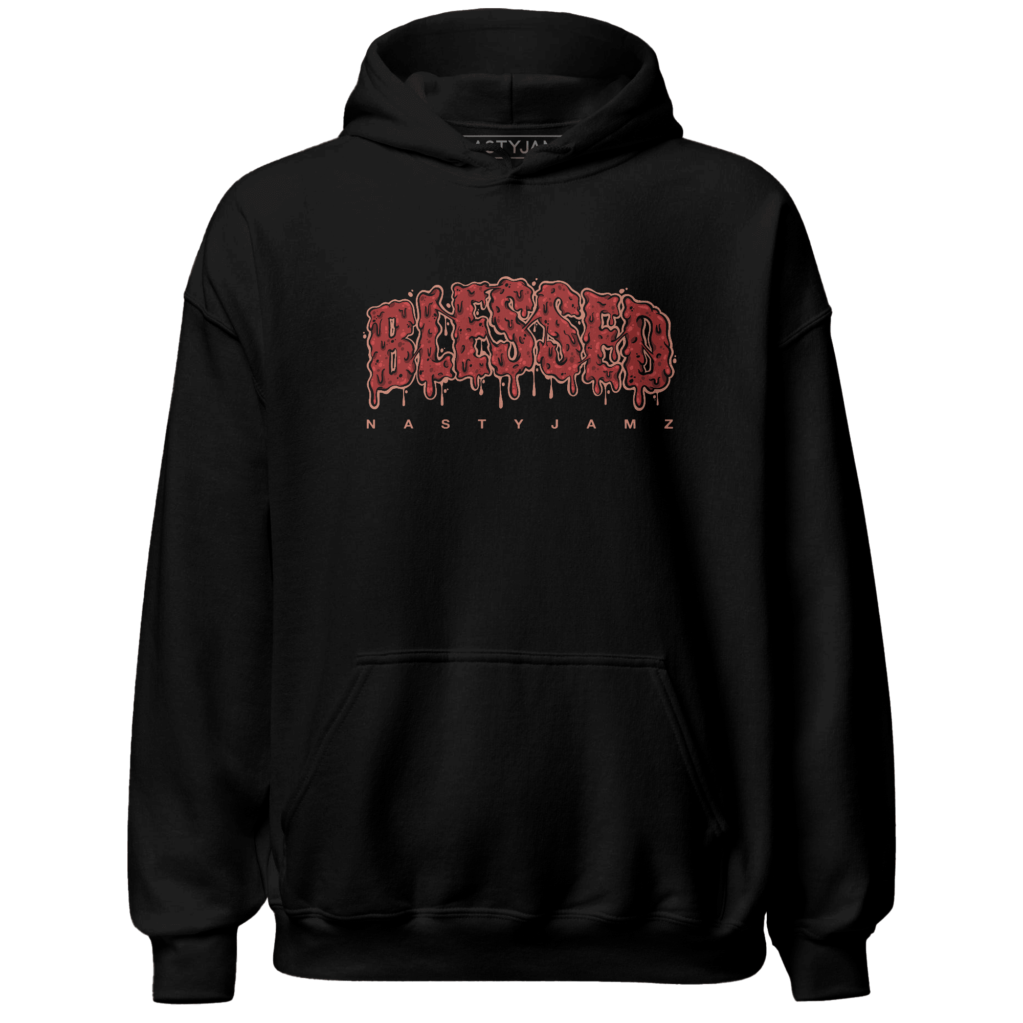 Dune Red 13s Hoodie Match Blessed Text - NastyJamz