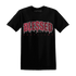 High-85-Metallic-Burgundy-1s-T-Shirt-Match-Blessed-Text