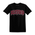 High-White-Team-Red-1s-T-Shirt-Match-Blessed-Text