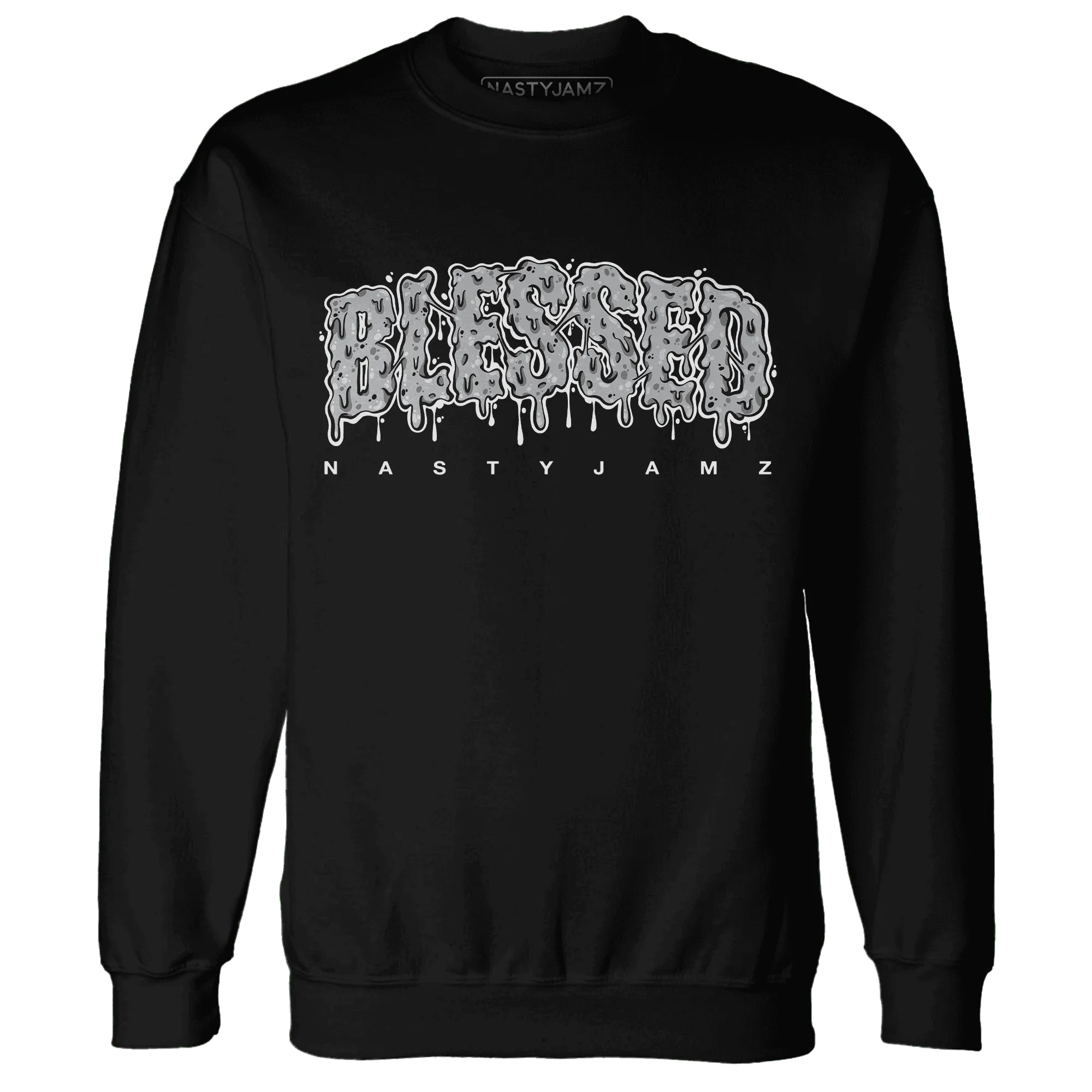 Wolf-Grey-1s-Sweatshirt-Match-Blessed-Text