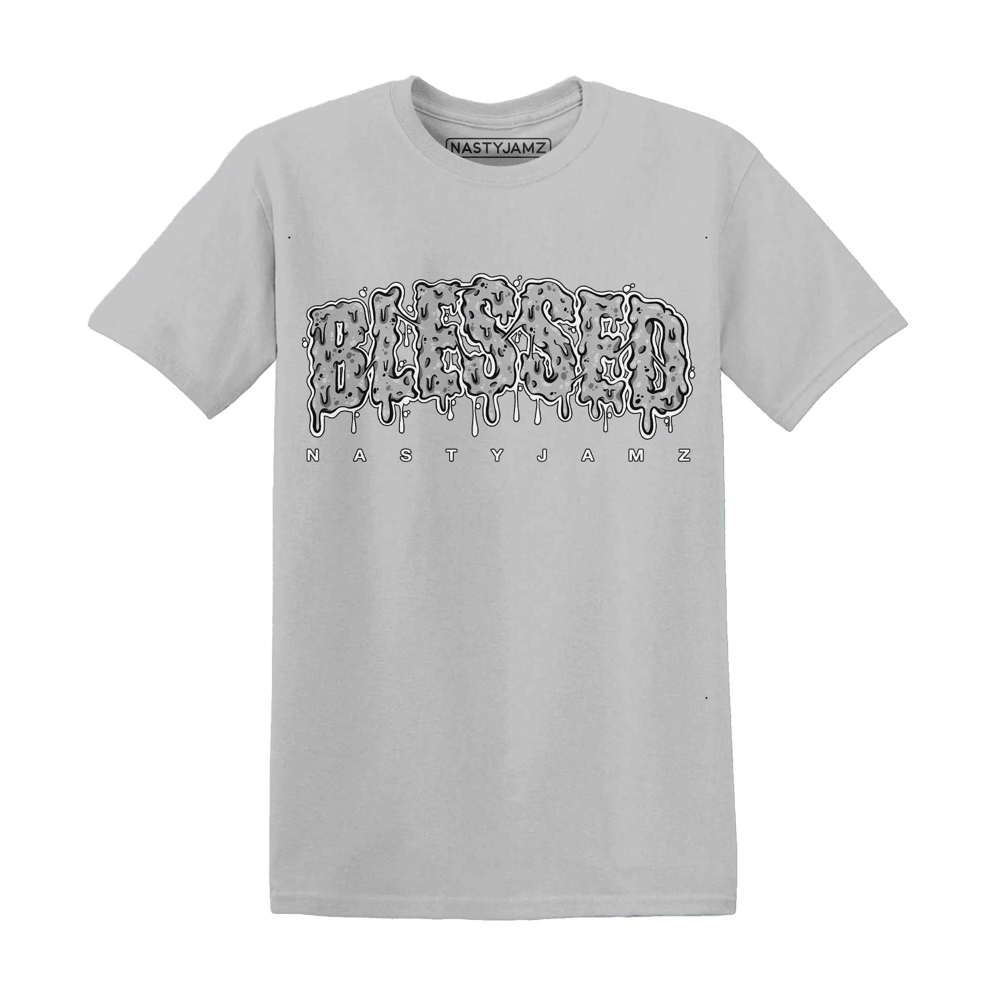 Wolf-Grey-1s-T-Shirt-Match-Blessed-Text