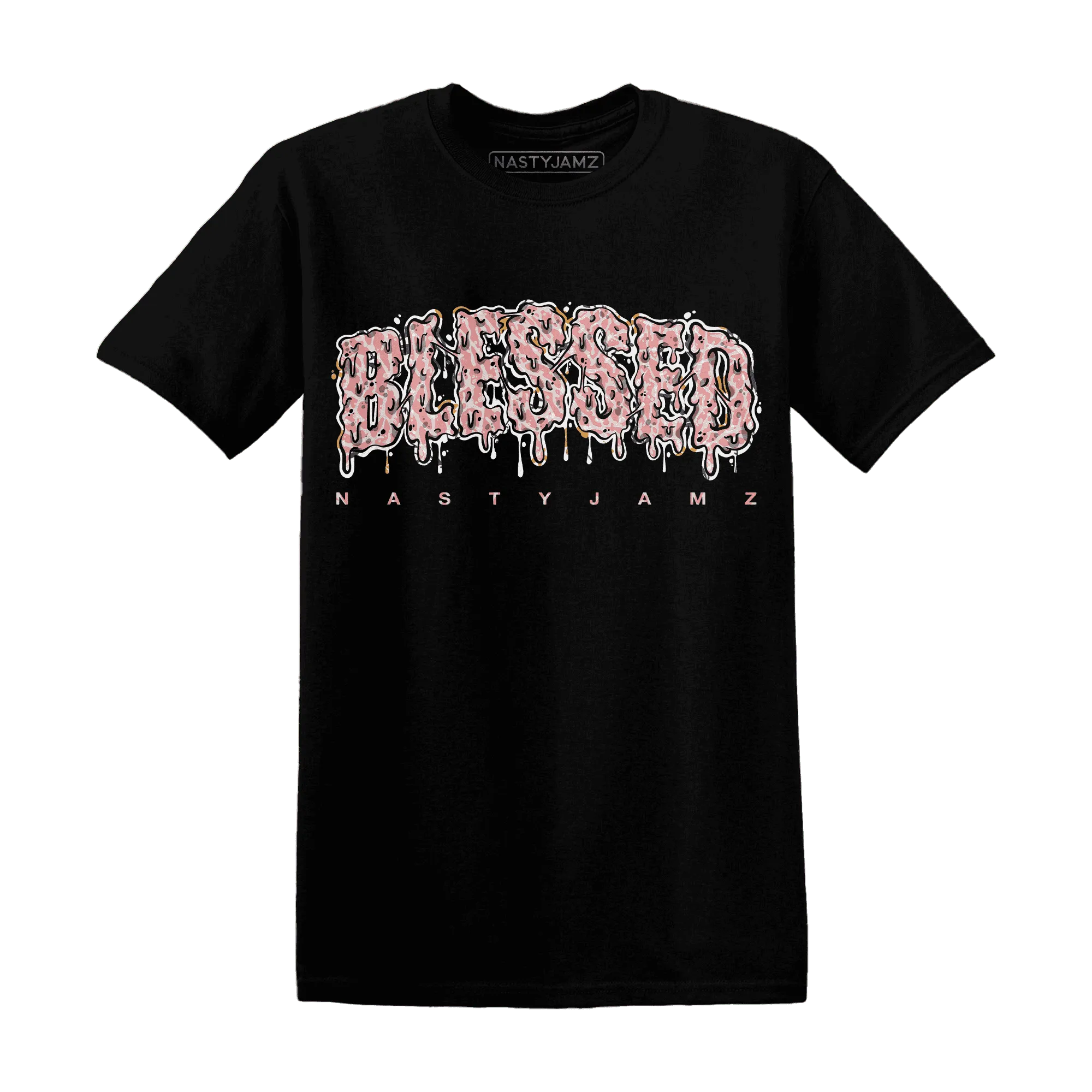 Red-Stardust-3s-T-Shirt-Match-Blessed-Text