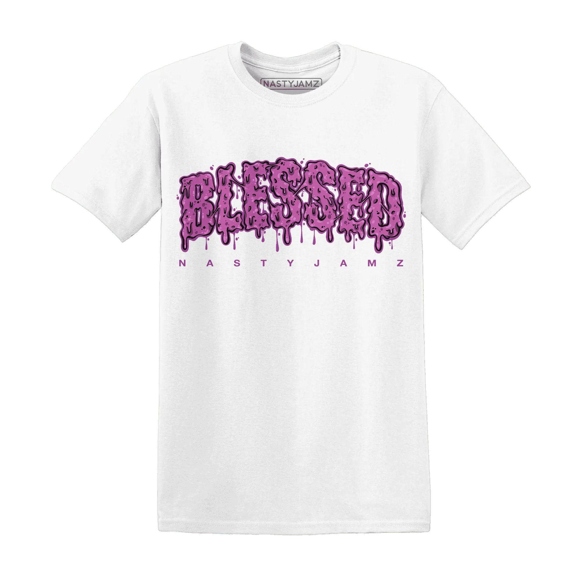 GS-Hyper-Violet-4s-T-Shirt-Match-Blessed-Text