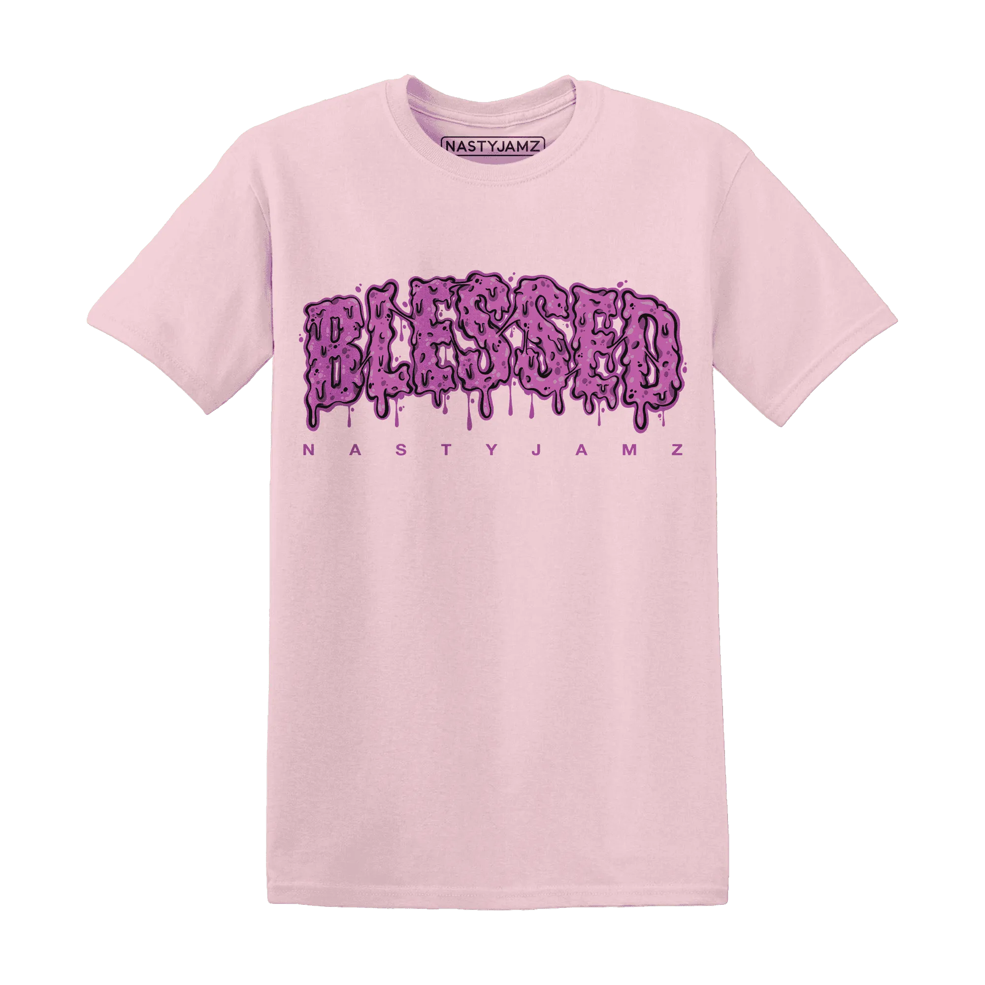 GS-Hyper-Violet-4s-T-Shirt-Match-Blessed-Text