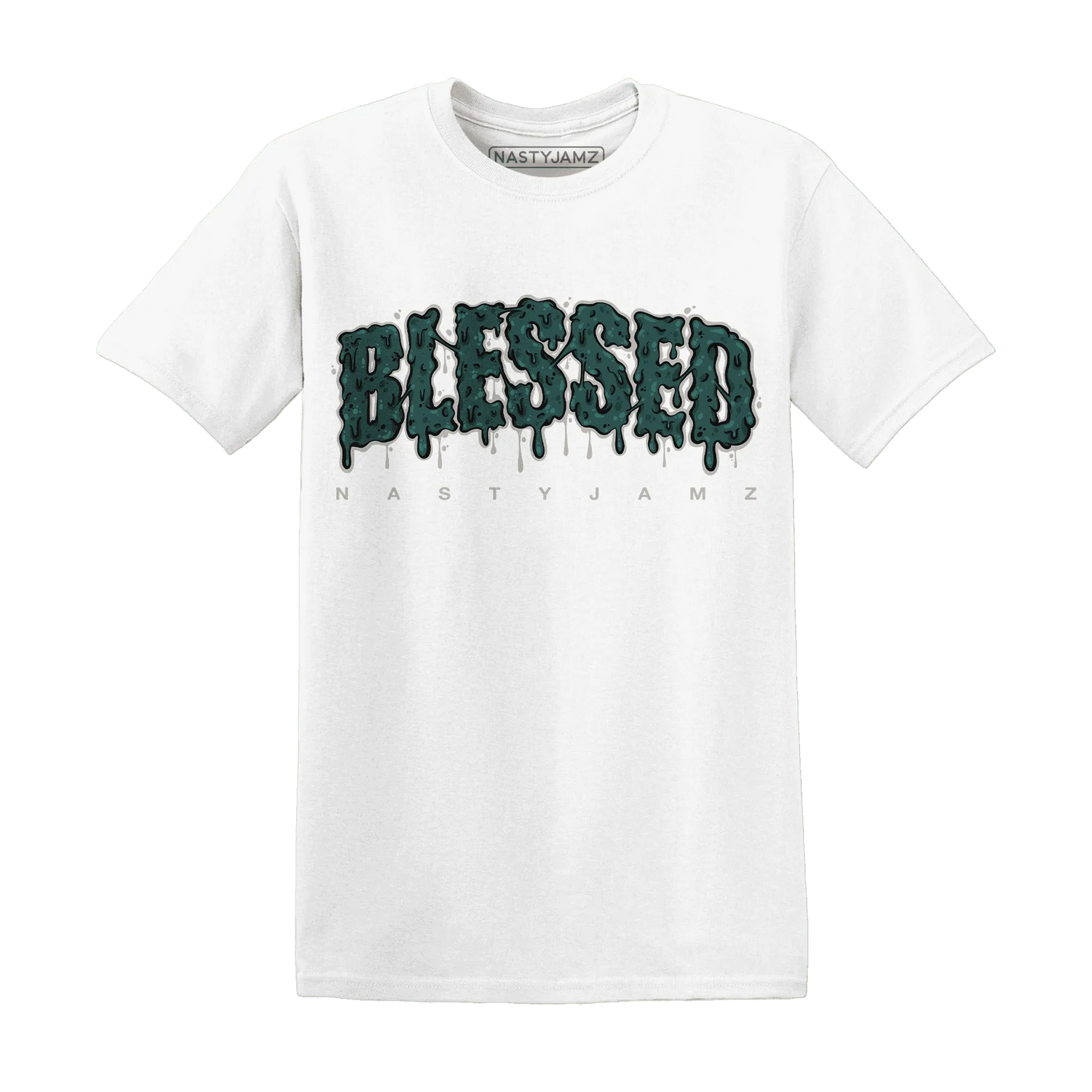Oxidized-Green-4s-T-Shirt-Match-Blessed-Text
