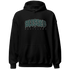 Oxidized Green 4s Hoodie Match Blessed Text - NastyJamz
