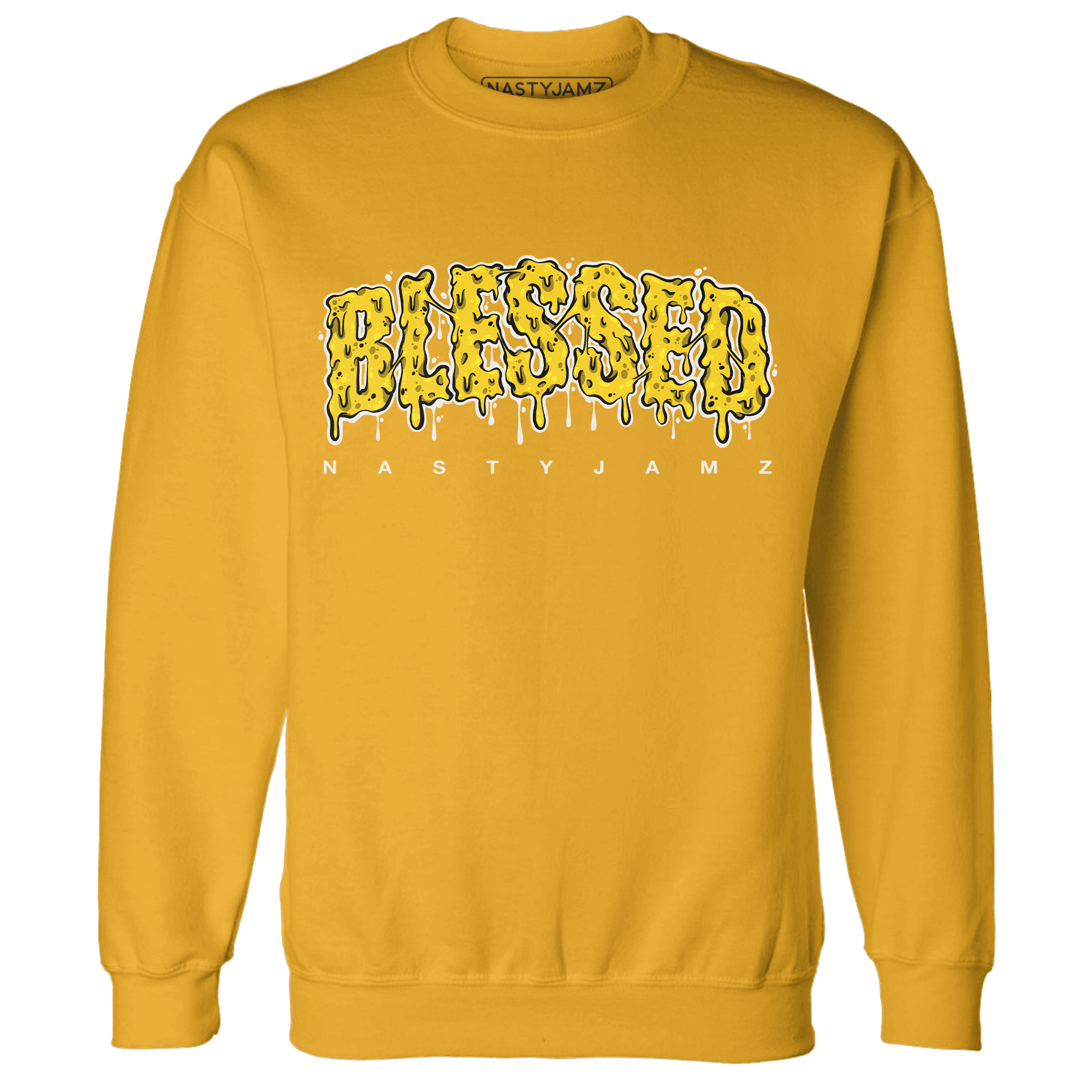 Vivid Sulfur 4s Sweatshirt Match Blessed Text - NastyJamz