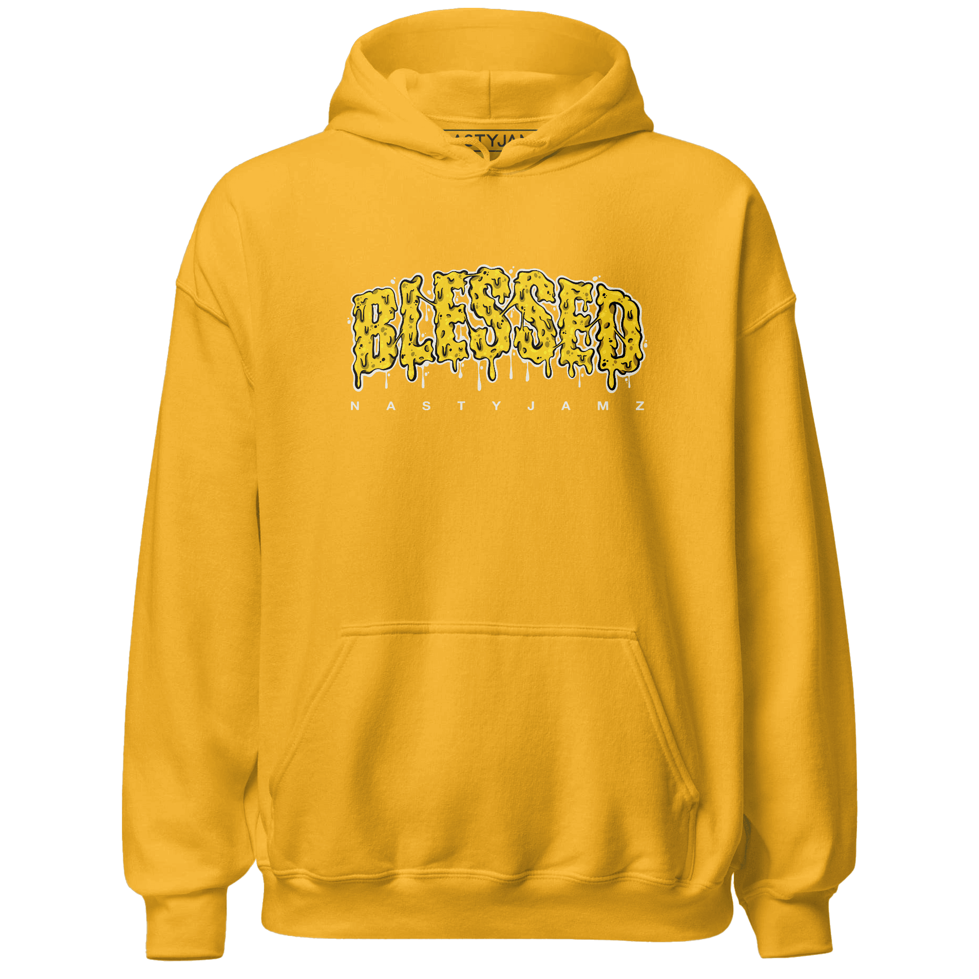Vivid Sulfur 4s Hoodie Match Blessed Text - NastyJamz