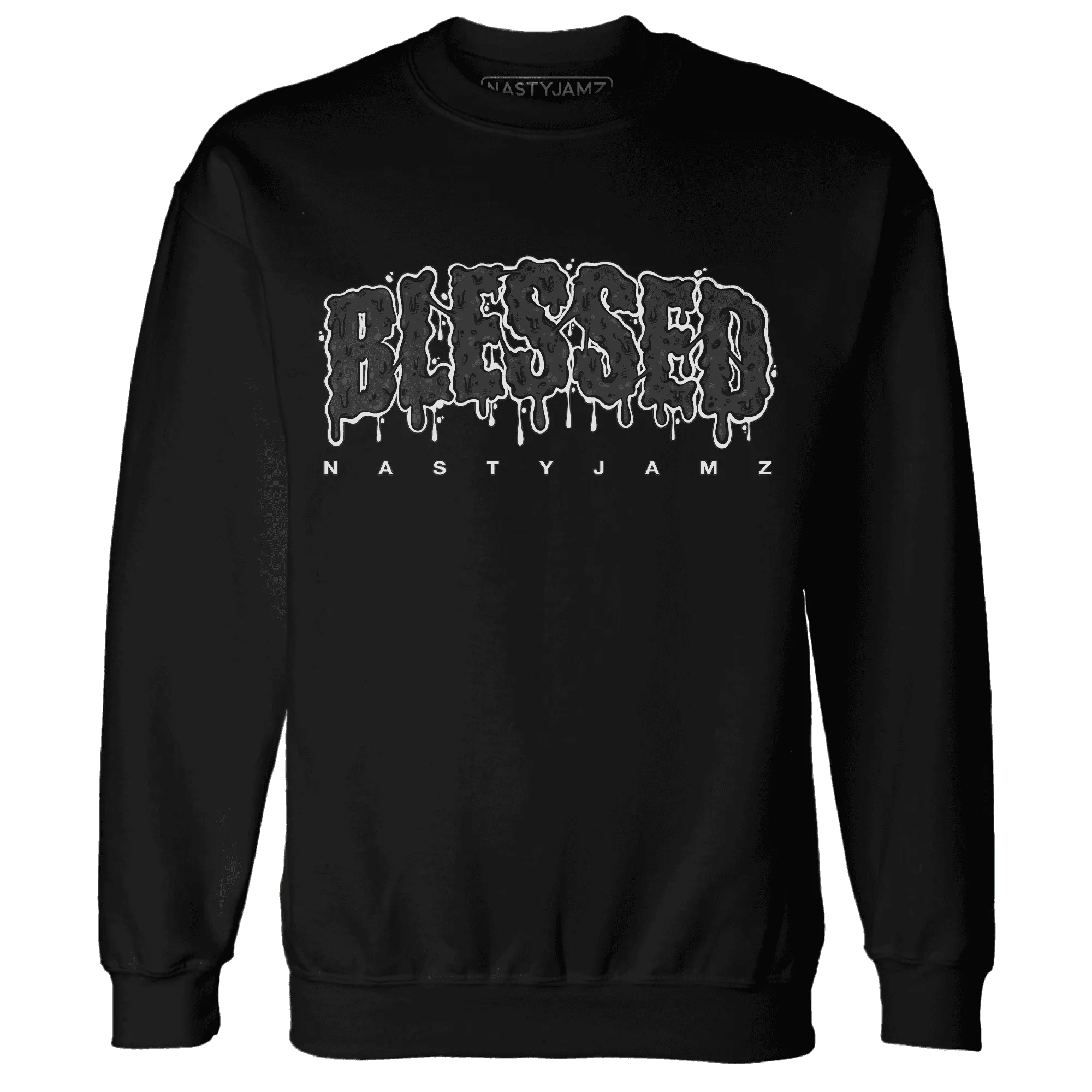 White-Thunder-4s-Sweatshirt-Match-Blessed-Text