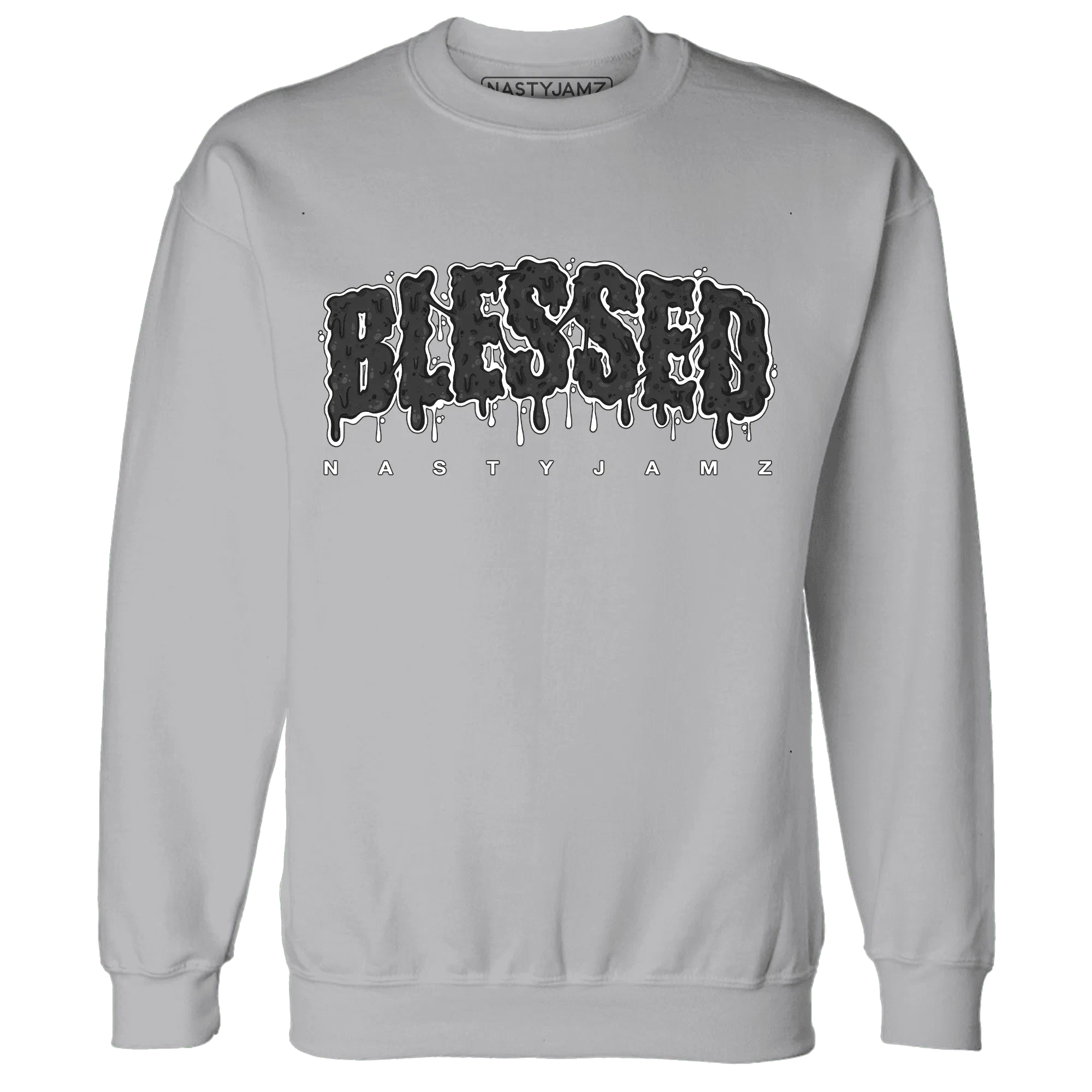 White-Thunder-4s-Sweatshirt-Match-Blessed-Text