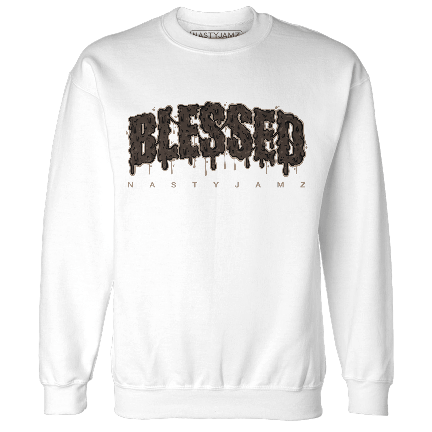Dunk Low Baroque Brown Sweatshirt Match Blessed Text - NastyJamz