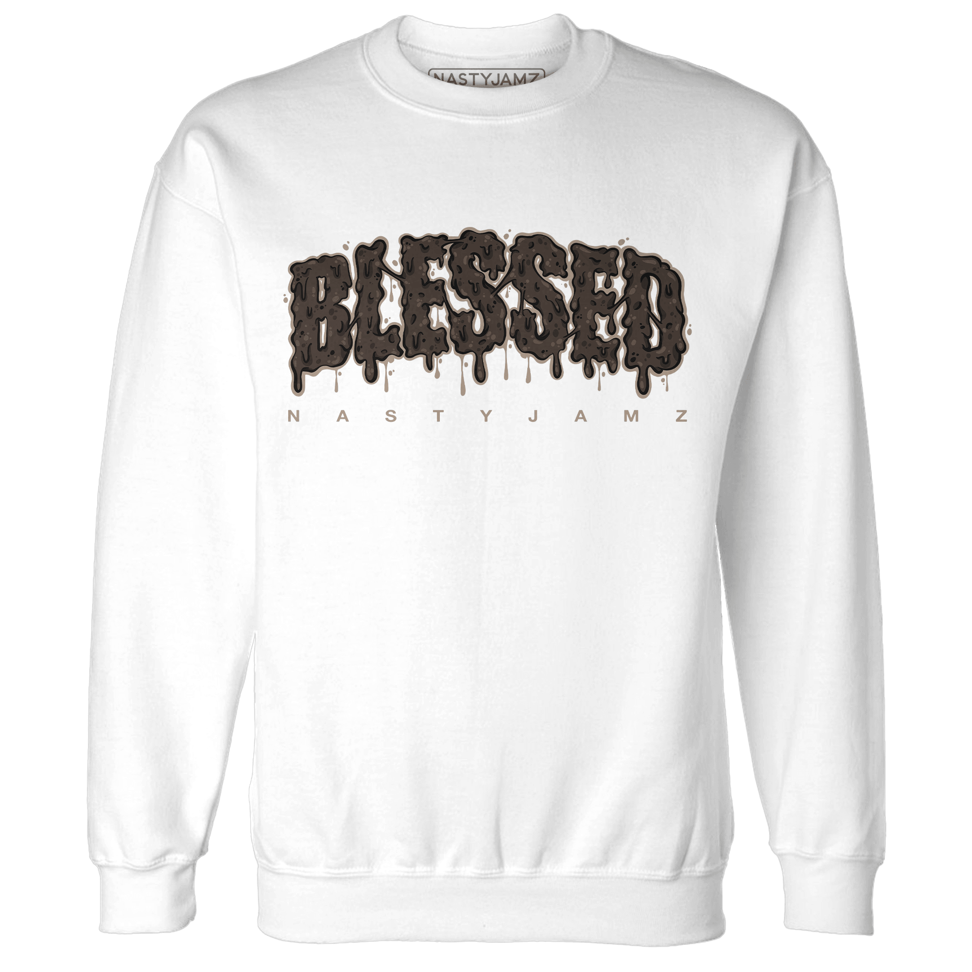 Dunk Low Baroque Brown Sweatshirt Match Blessed Text - NastyJamz