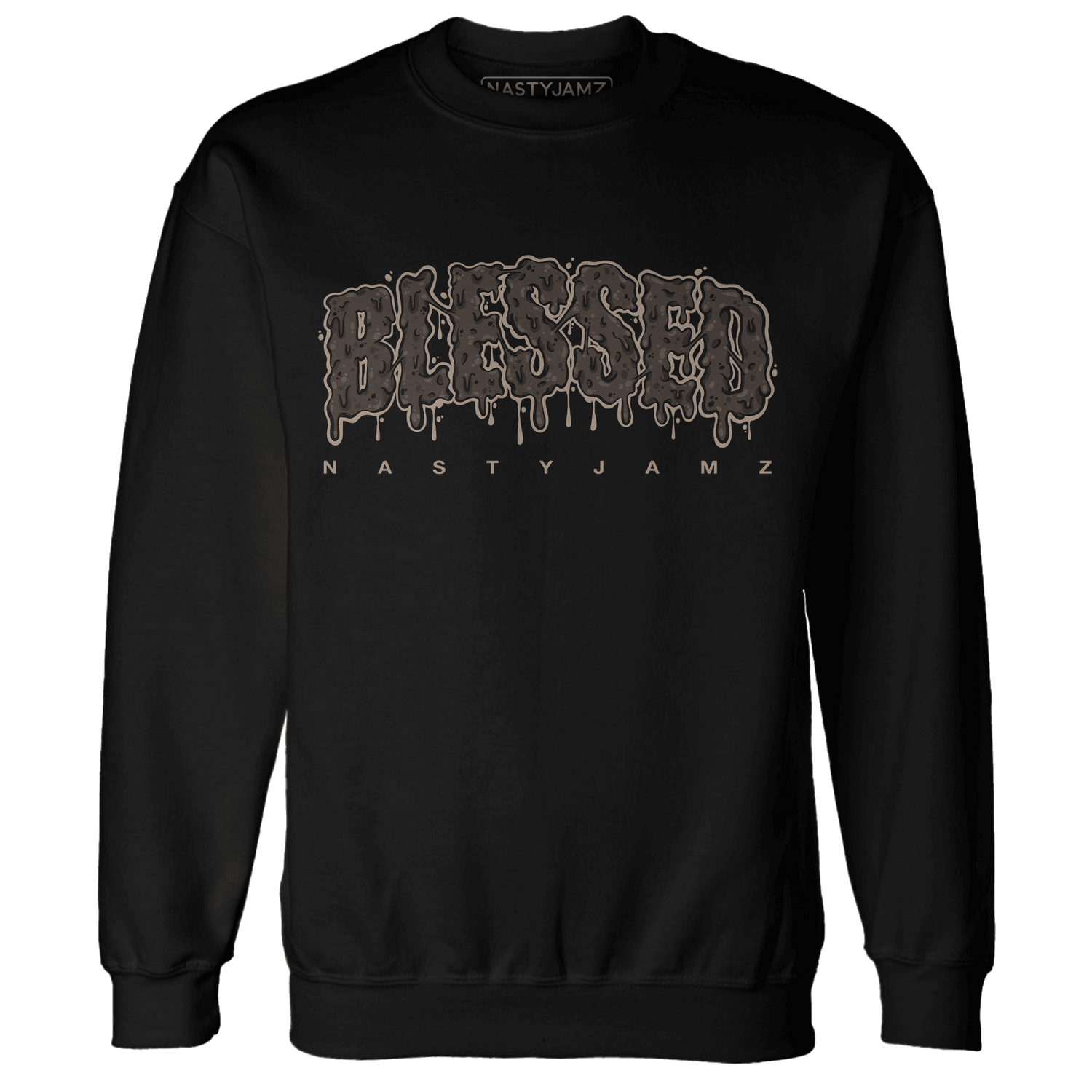 Dunk Low Baroque Brown Sweatshirt Match Blessed Text - NastyJamz