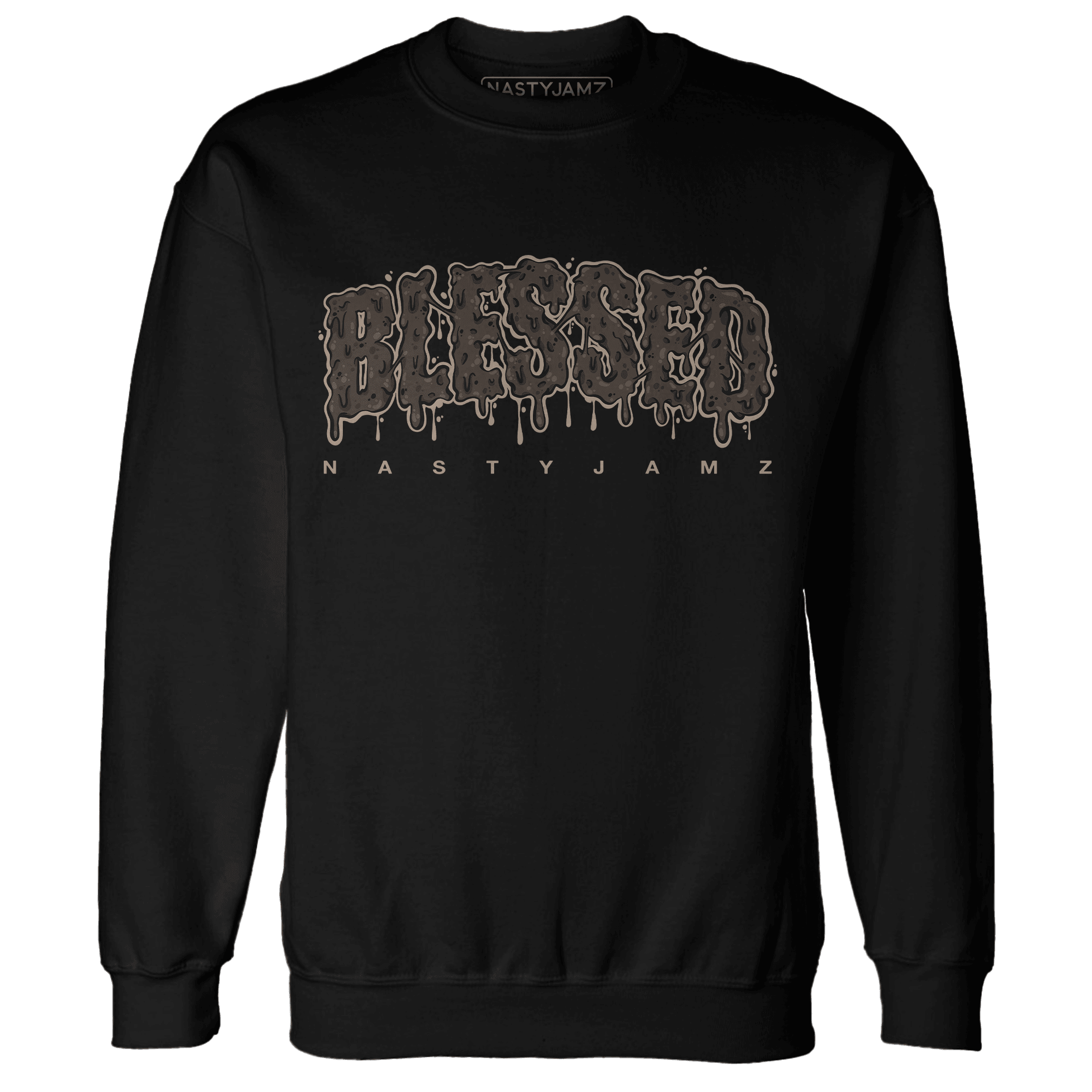 Dunk Low Baroque Brown Sweatshirt Match Blessed Text - NastyJamz