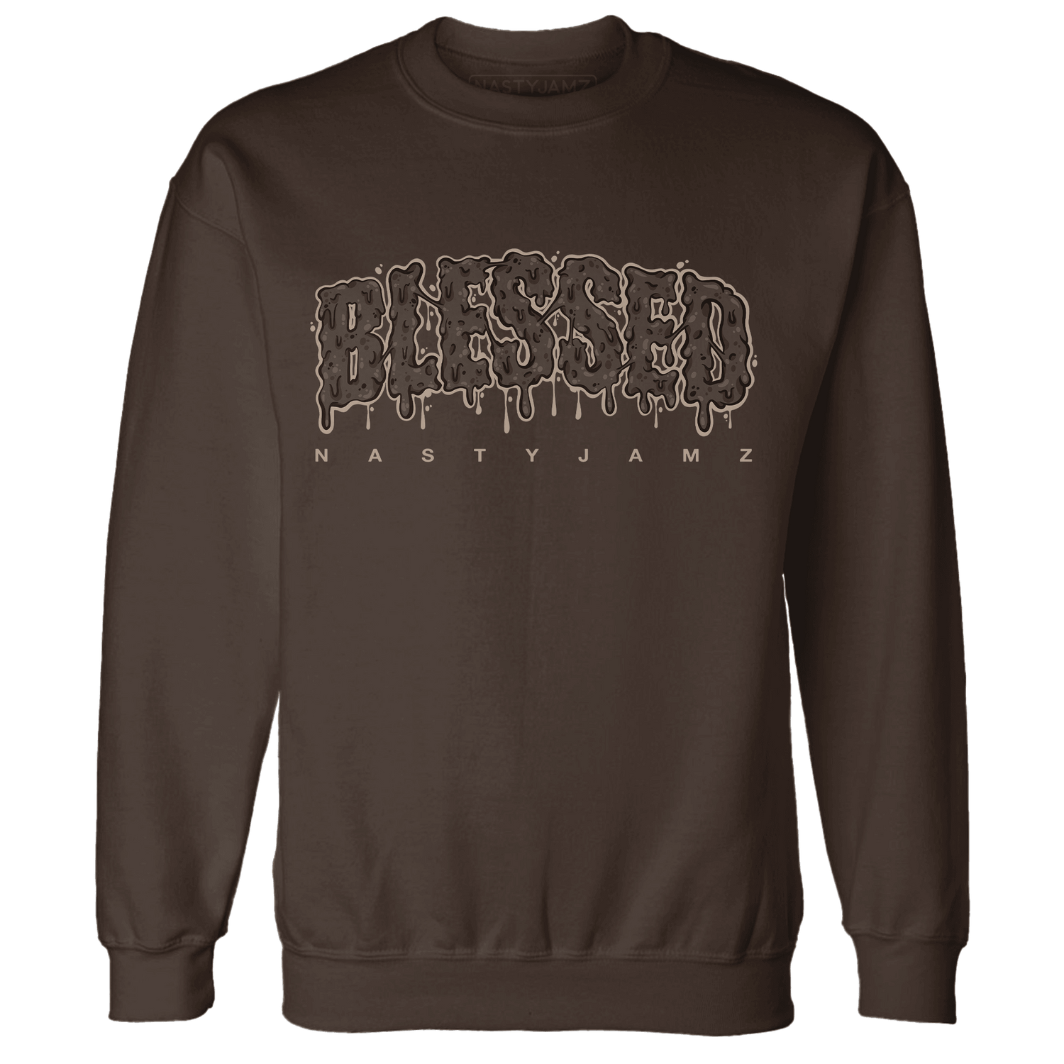 Dunk Low Baroque Brown Sweatshirt Match Blessed Text - NastyJamz